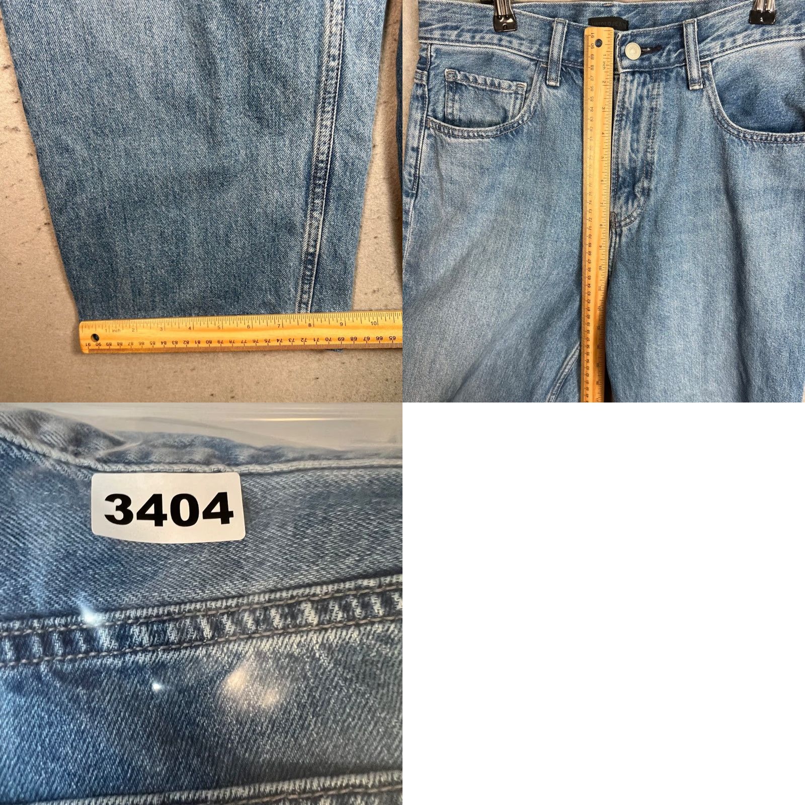 Uniqlo Uniqlo Mens Size 30 Cropped Blue Straight Leg Denim Jeans 100% Cotton Size US 30 / EU 46 - 8 Thumbnail