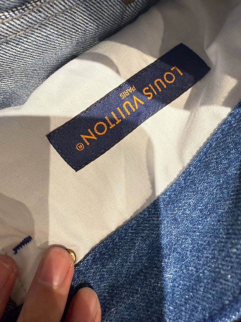 Louis Vuitton Louis Vuitton Striped logo full printed jeans 2505-Nextarro Size US 34 / EU 50 - 4 Thumbnail