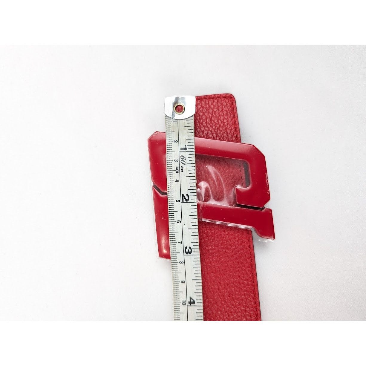 Christian Louboutin o1rshd1 Size: 100 / Calf Happy Rui CL Logo Belt in Loubi Size 38 - 17 Thumbnail