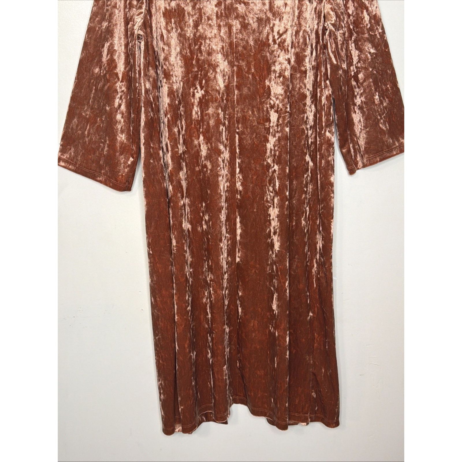 Forever 21 FOREVER 21 size S Crushed Velvet Long CARDI Coatigan Duster Size S / US 4 / IT 40 - 10 Thumbnail