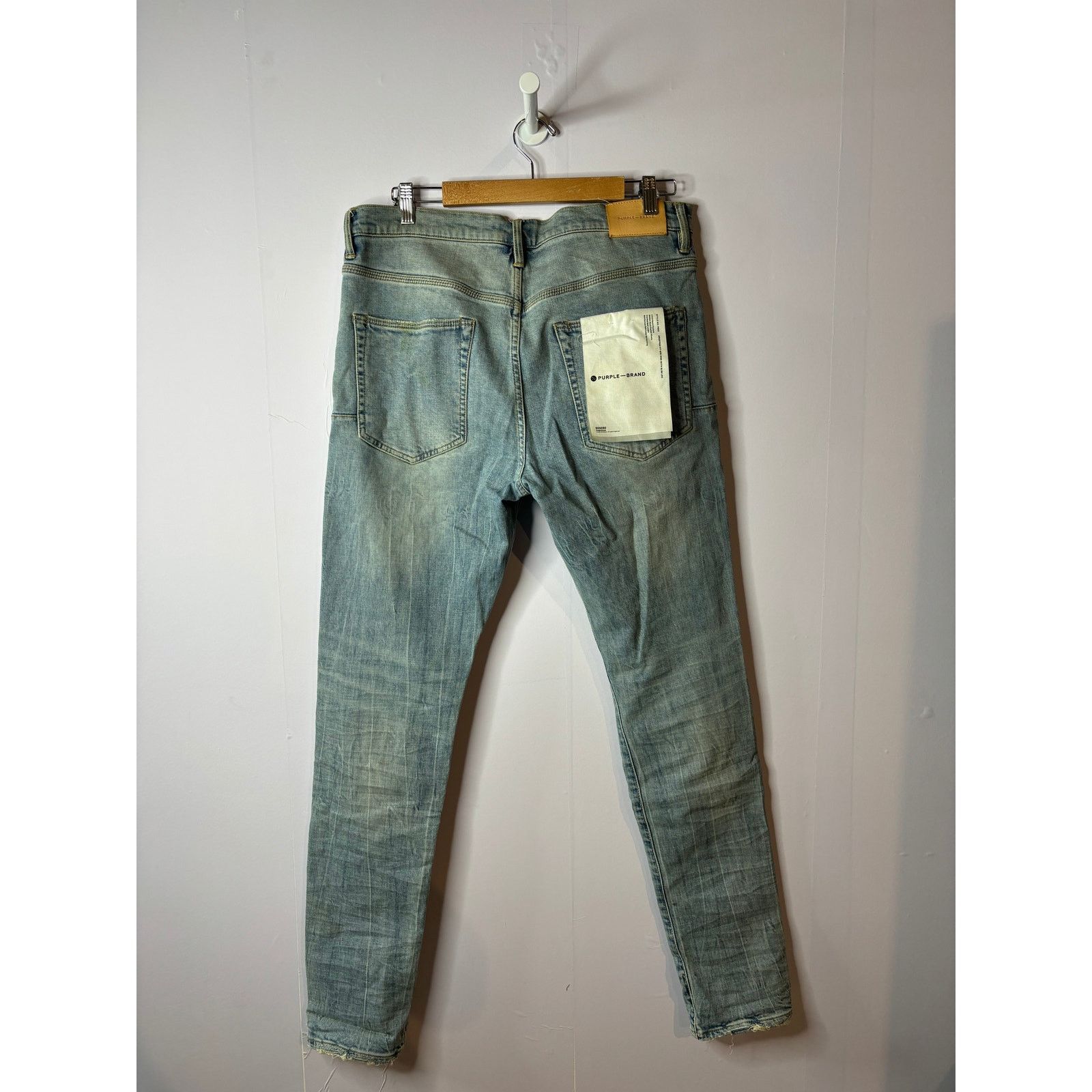 Purple Brand Purple Jeans Light Wash Blue 36 Used Size US 36 / EU 52 - 2 Thumbnail