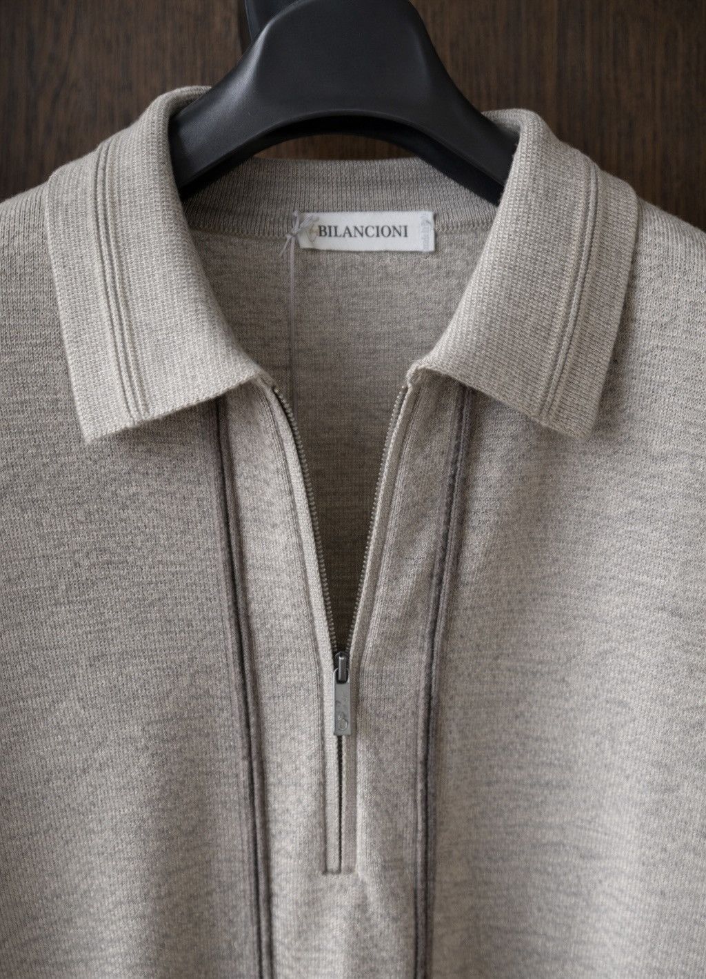 Other Bilancioni Wool Half-Zip Knit Polo IT50 Made in Italy Size US M / EU 48-50 / 2 - 4 Thumbnail