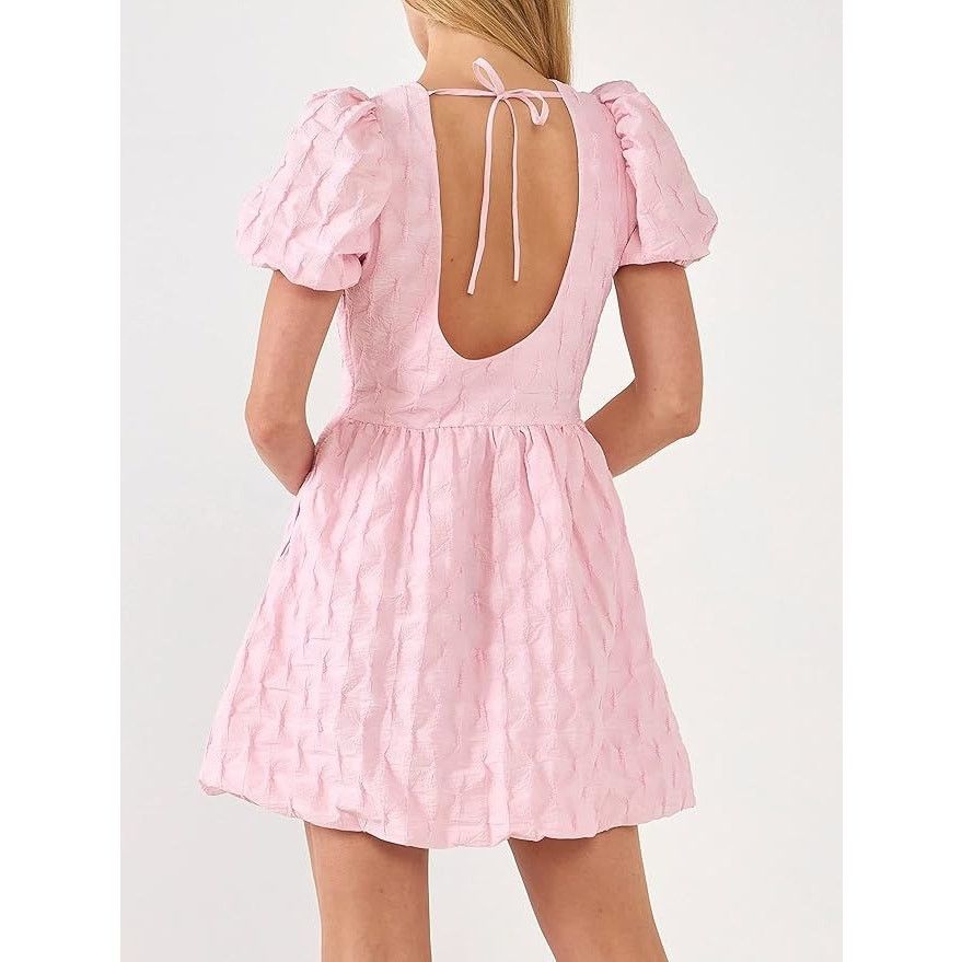 Other English Factory Textured Balloon Sleeve Dress Womens Large Size L / US 10 / IT 46 - 2 Thumbnail