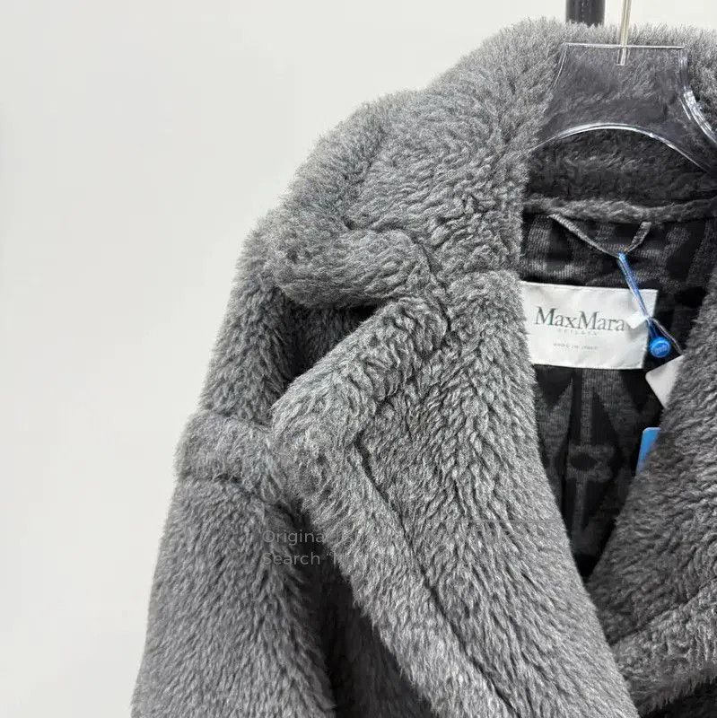 Max Mara MaxMara Gray Wool Women's Coat . Size S / US 4 / IT 40 - 3 Thumbnail