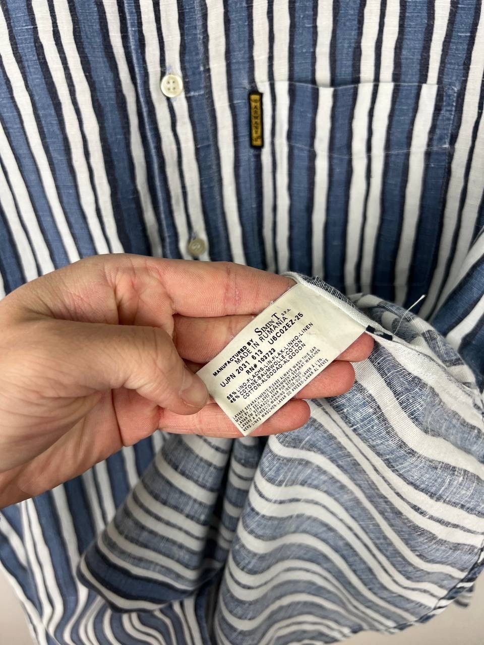 Armani Armani Jeans linen shirts size L Size US L / EU 52-54 / 3 - 4 Thumbnail