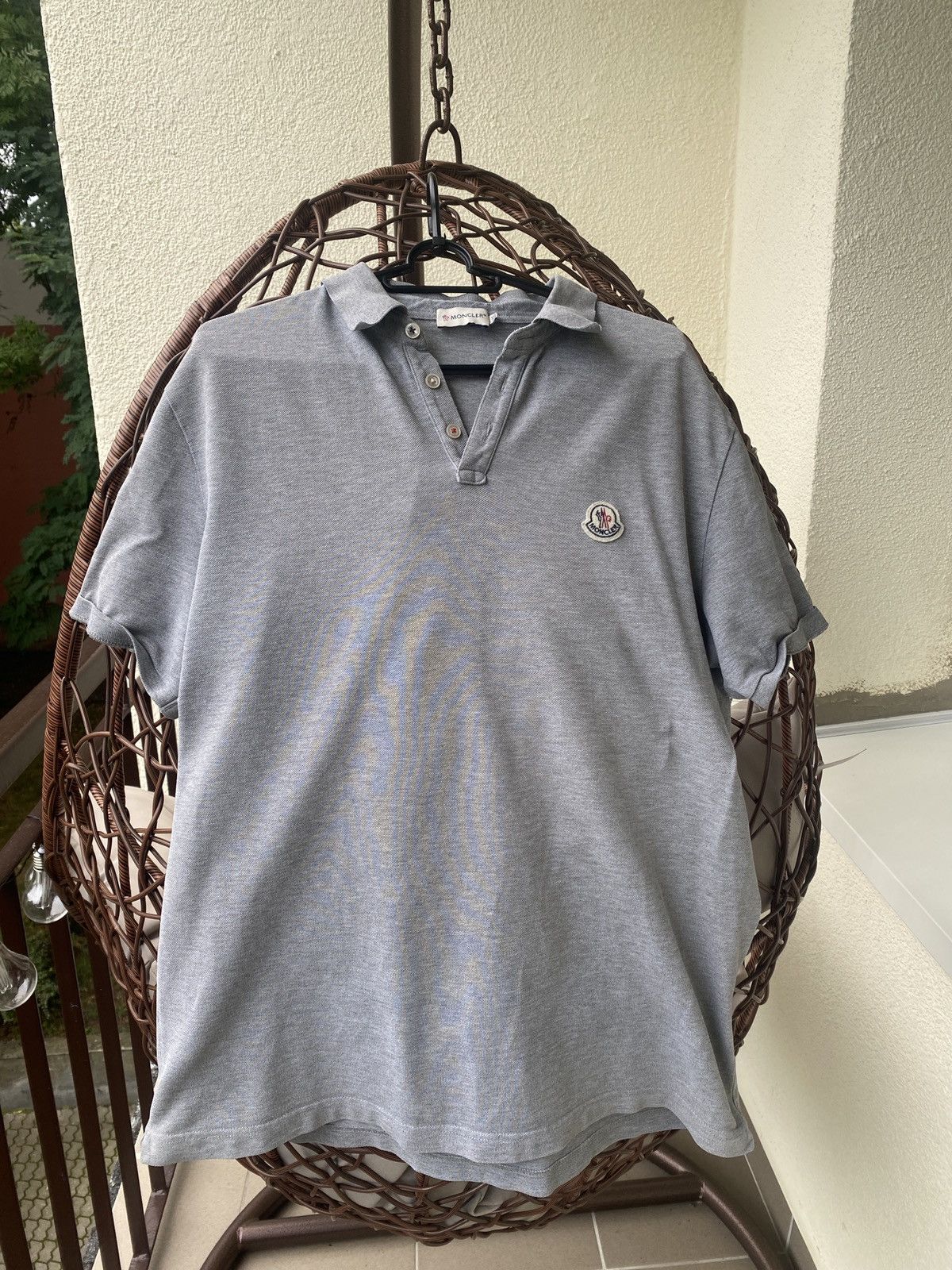 Moncler Moncler luxury mini badge drip hype polo shirt Size US XXL / EU 58 / 5 - 1 Thumbnail