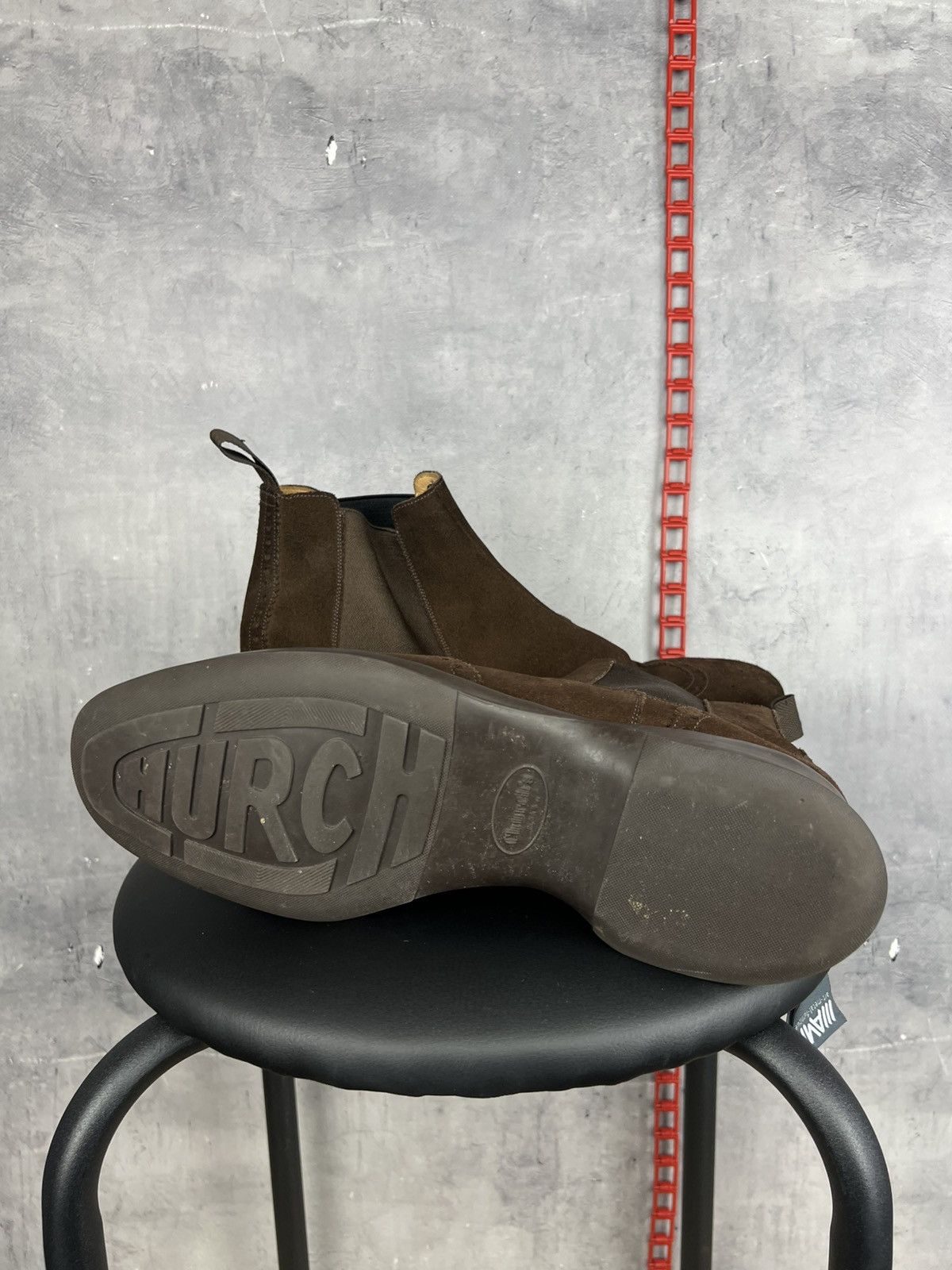 Church's Church's Brown Suede Chelsea Boots Shoes UK 9 F US 10 EU 43 Size US 10 / EU 43 - 18 Thumbnail
