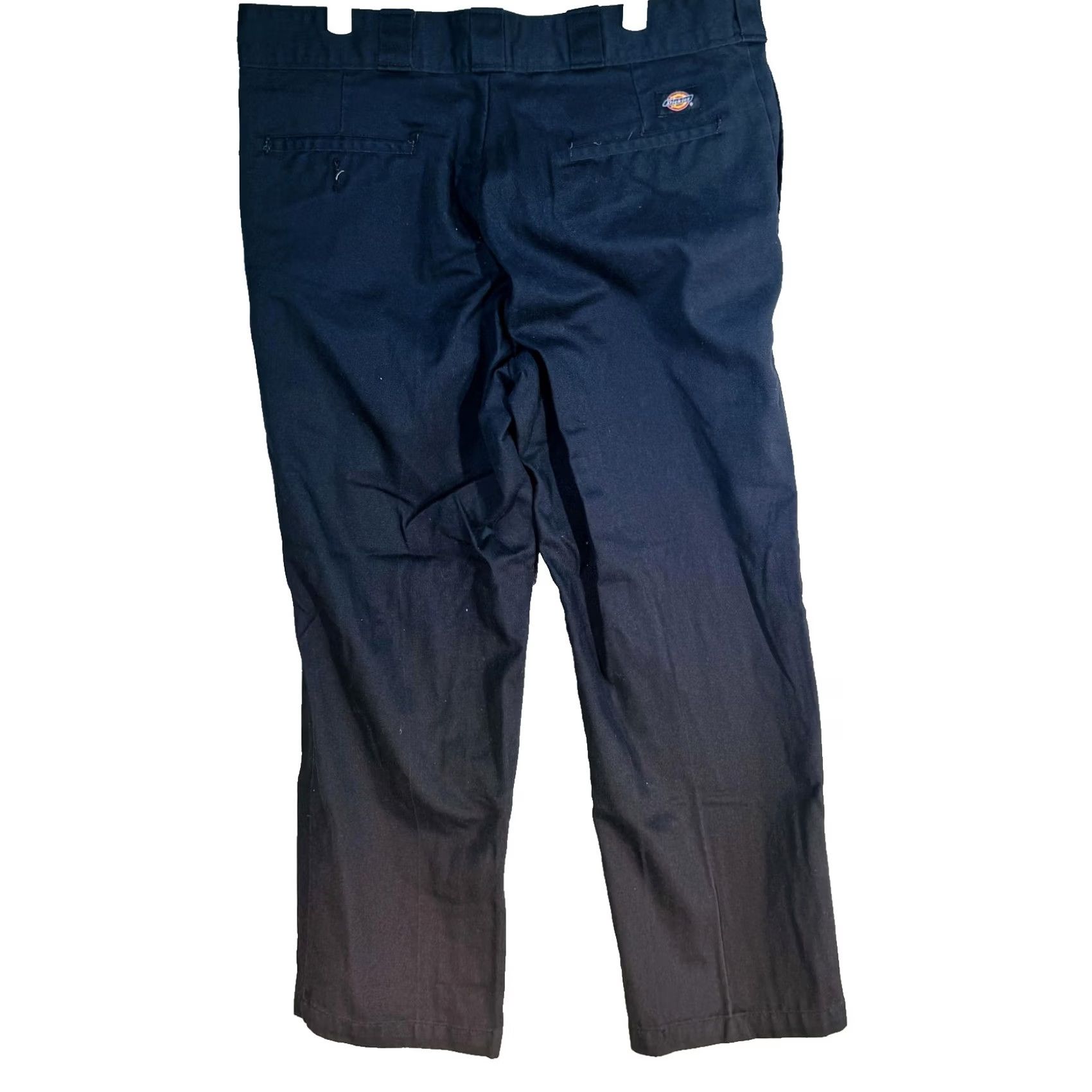 Dickies Dickies 874 Jeans Mens 36x28 Black Dark Wash Relaxed Straight Canvas Zip Fly Mens Regular 74BK USA Logo Pocket Dark Wash 874BK Size US 36 / EU 52 - 6 Thumbnail