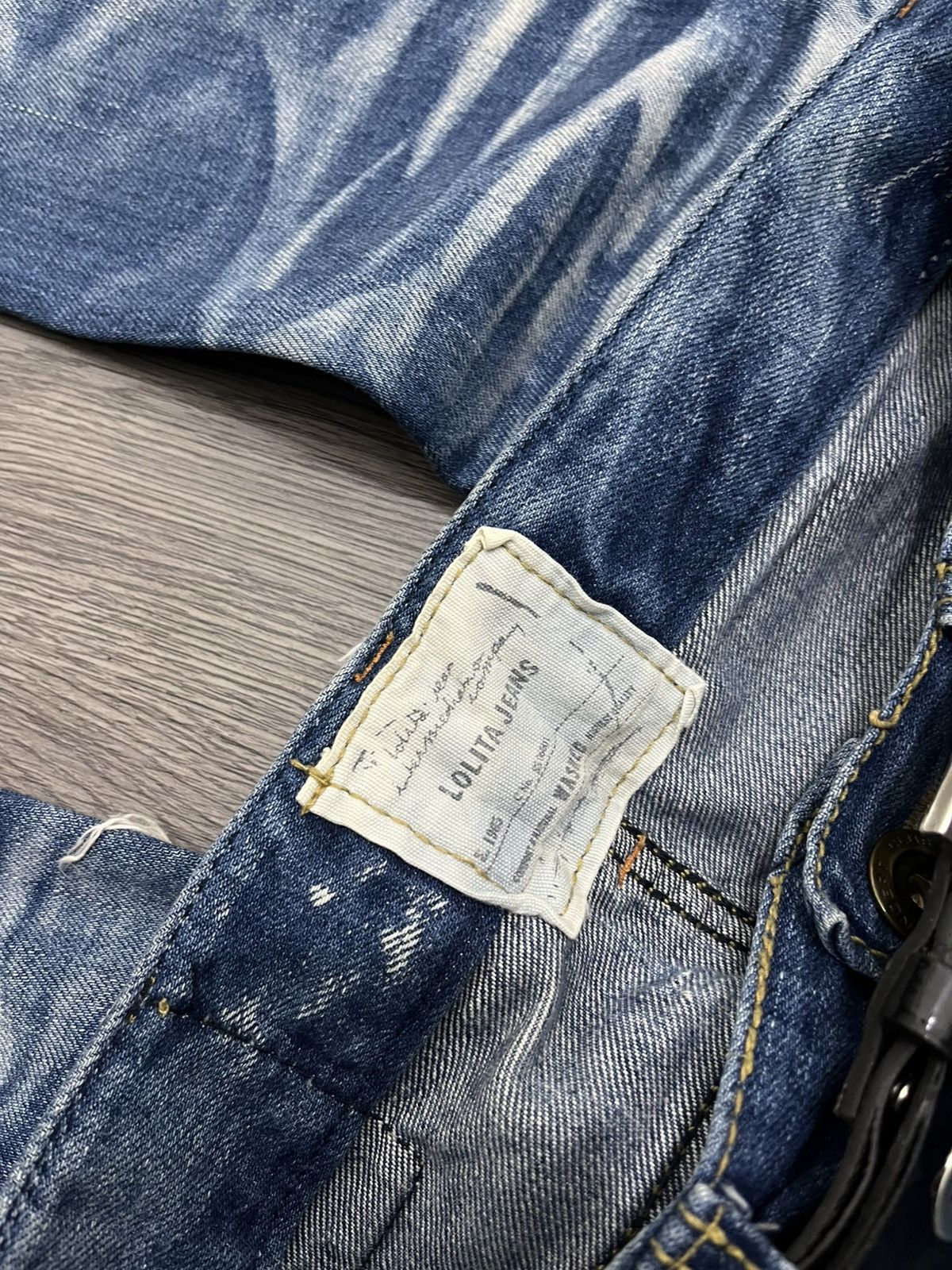 Japanese Brand 🇯🇵Lolita Distressing Jeans🇯🇵 Size US 29 - 8 Thumbnail