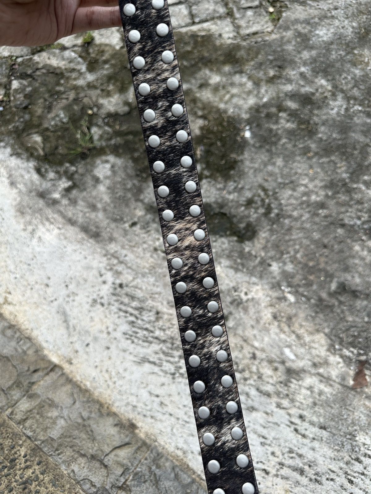Stussy Stussy 8 Ball Studded belts "Cowhide Hair" Size ONE SIZE - 5 Thumbnail