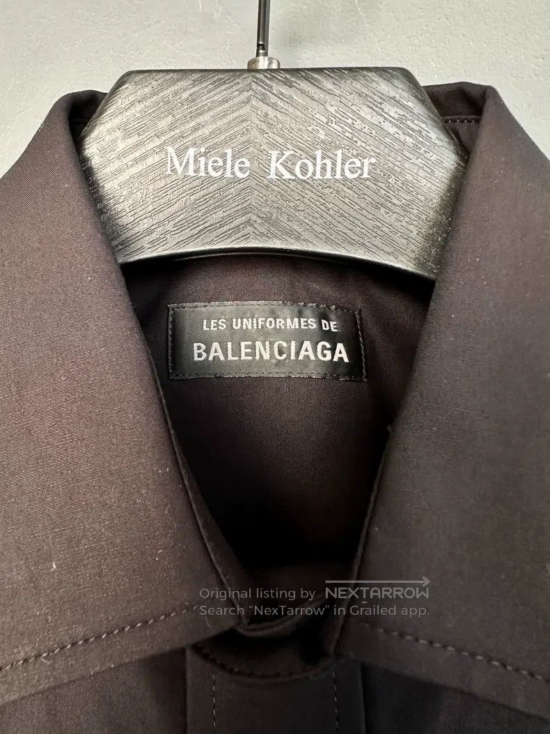 Balenciaga Balenciaga Black embroidered logo shirt Size XS / US 0-2 / IT 36-38 - 3 Thumbnail