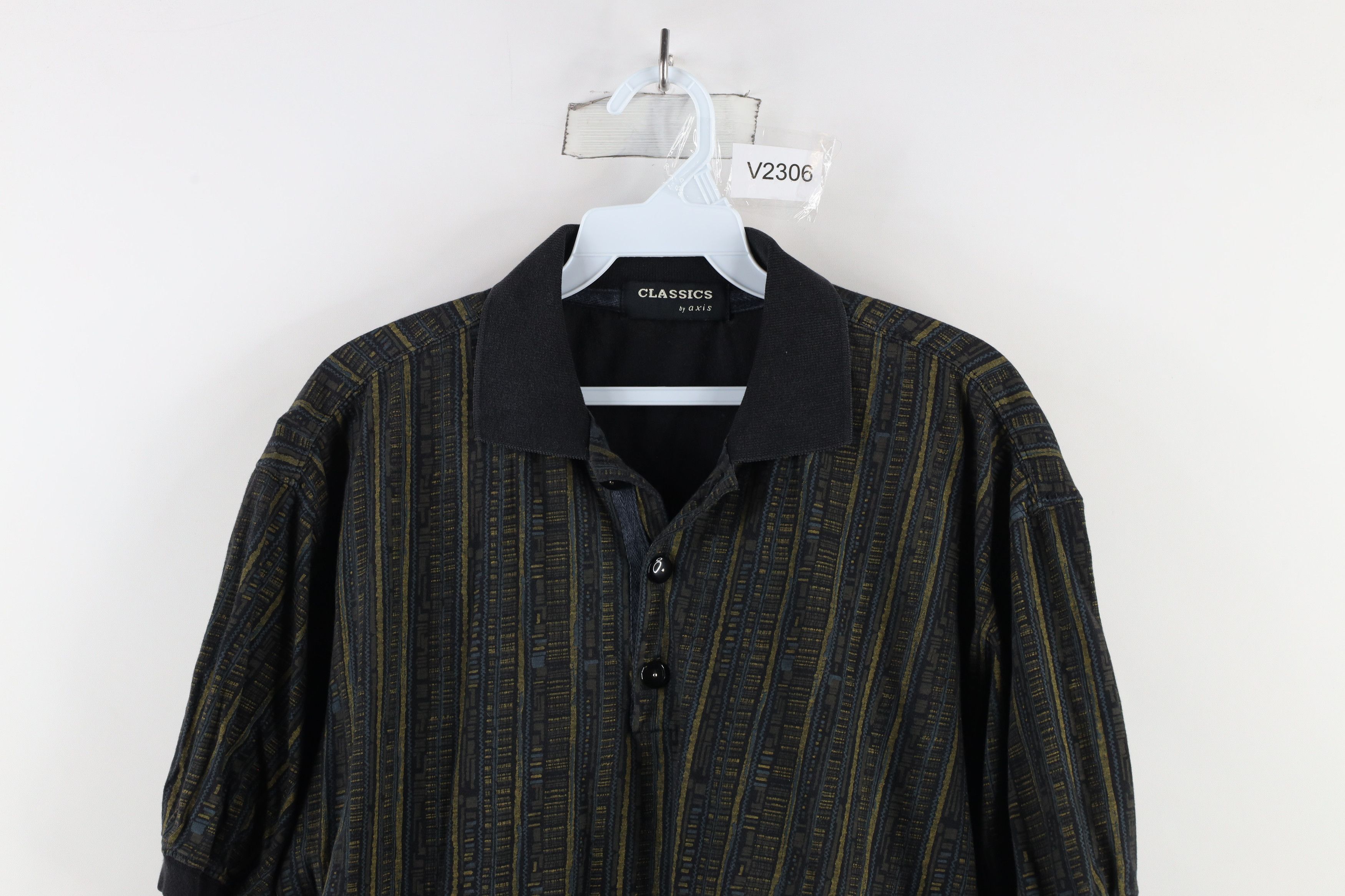 Vintage Vintage 90s Streetwear Abstract Striped Golf Polo Shirt Size US M / EU 48-50 / 2 - 2 Thumbnail