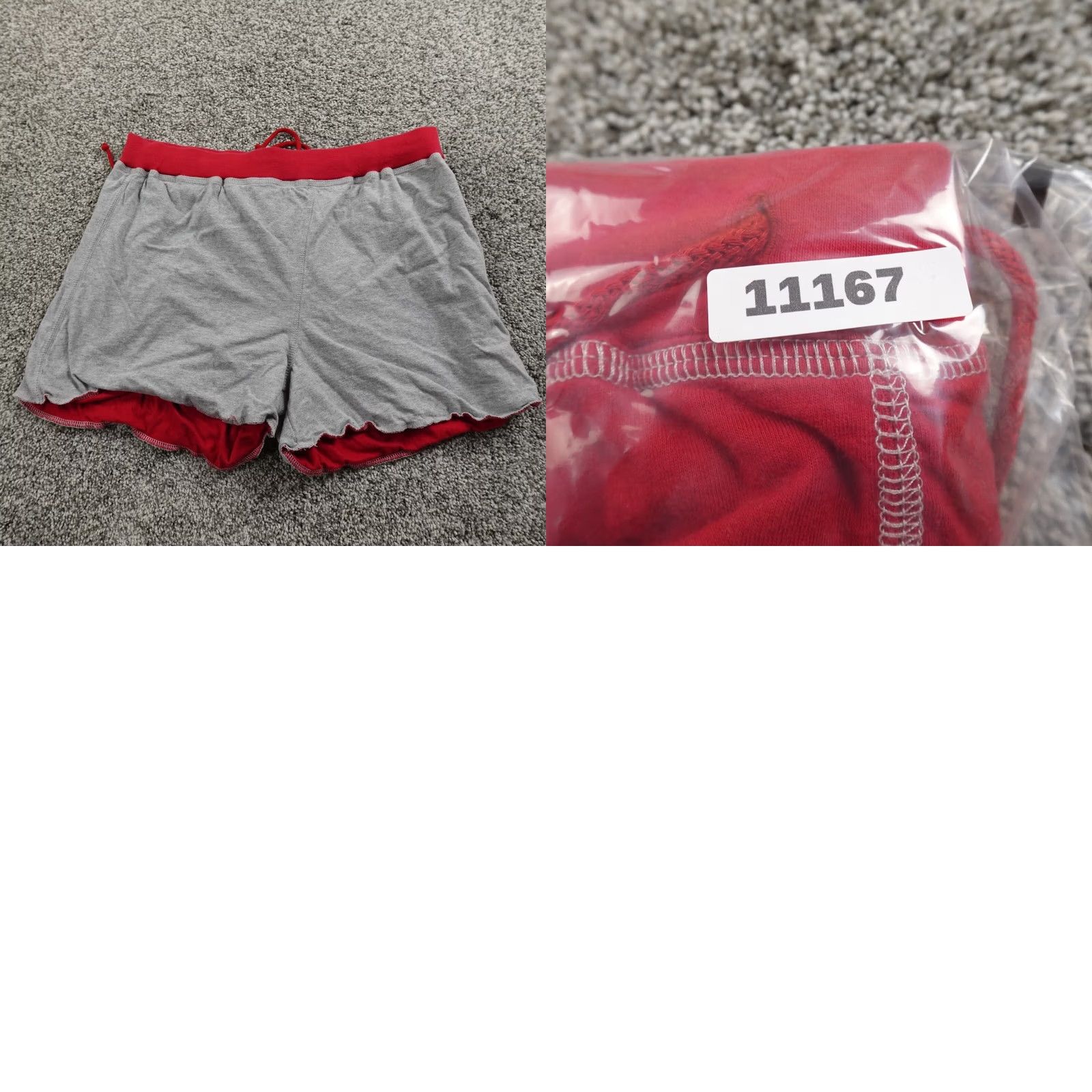 Disney Disney Shorts Womens L Red Gray Mickey Mouse High Rise Sweat Drawstring Y2K Size 36" / US 14 / IT 50 - 9 Thumbnail