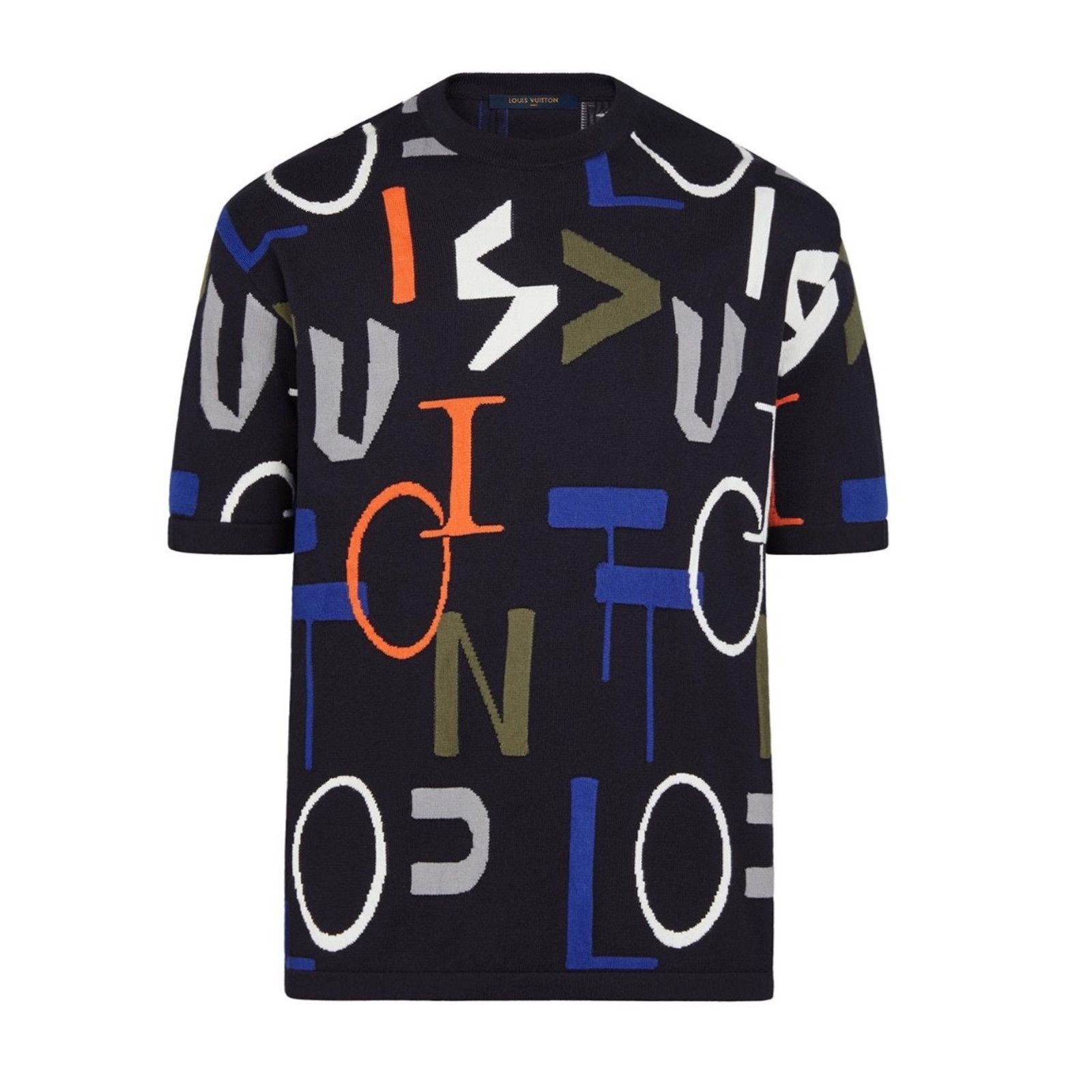 Louis Vuitton Louis Vuitton LV Electric Intarsia Sleeve T-Shirt Medium M Size US M / EU 48-50 / 2 - 1 Thumbnail