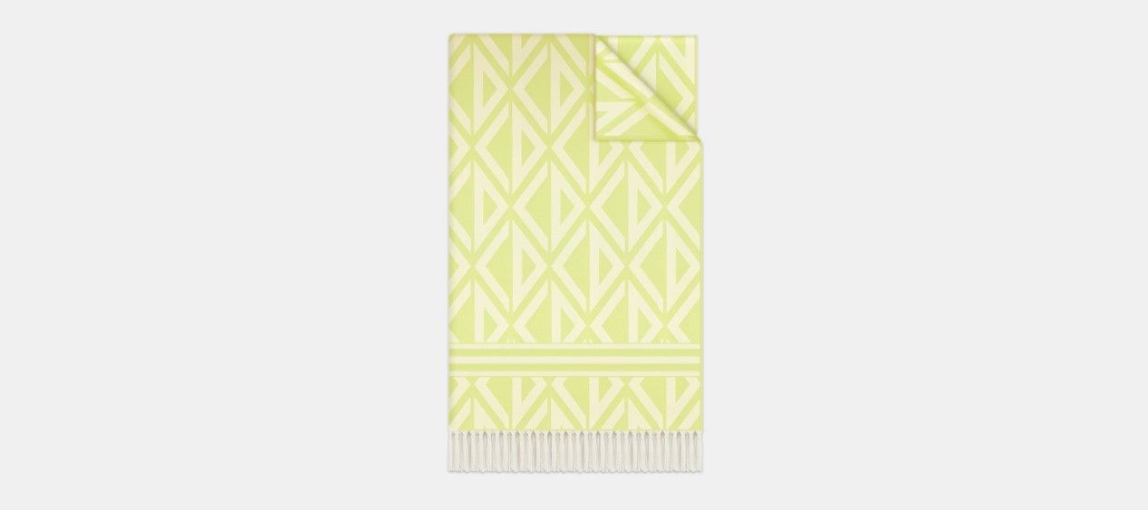 Dior o1w1db10824 Size: OS / Fouta Towel in Yellow/White Size ONE SIZE - 1 Thumbnail