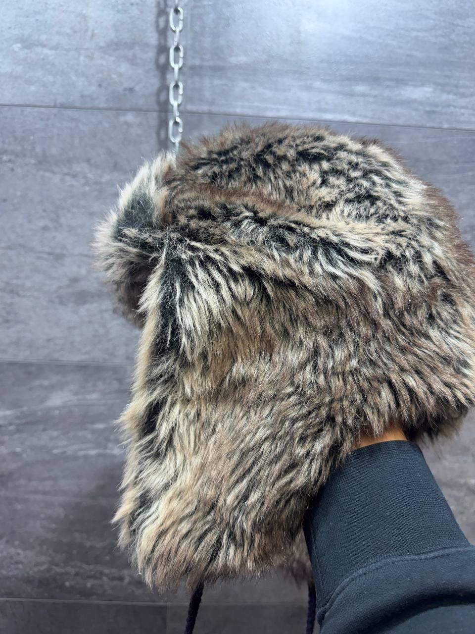 Other Ushanka Trapper Hat Furry Mohair Fuzzy Fur Hat Y2K 90s Size ONE SIZE - 2 Thumbnail