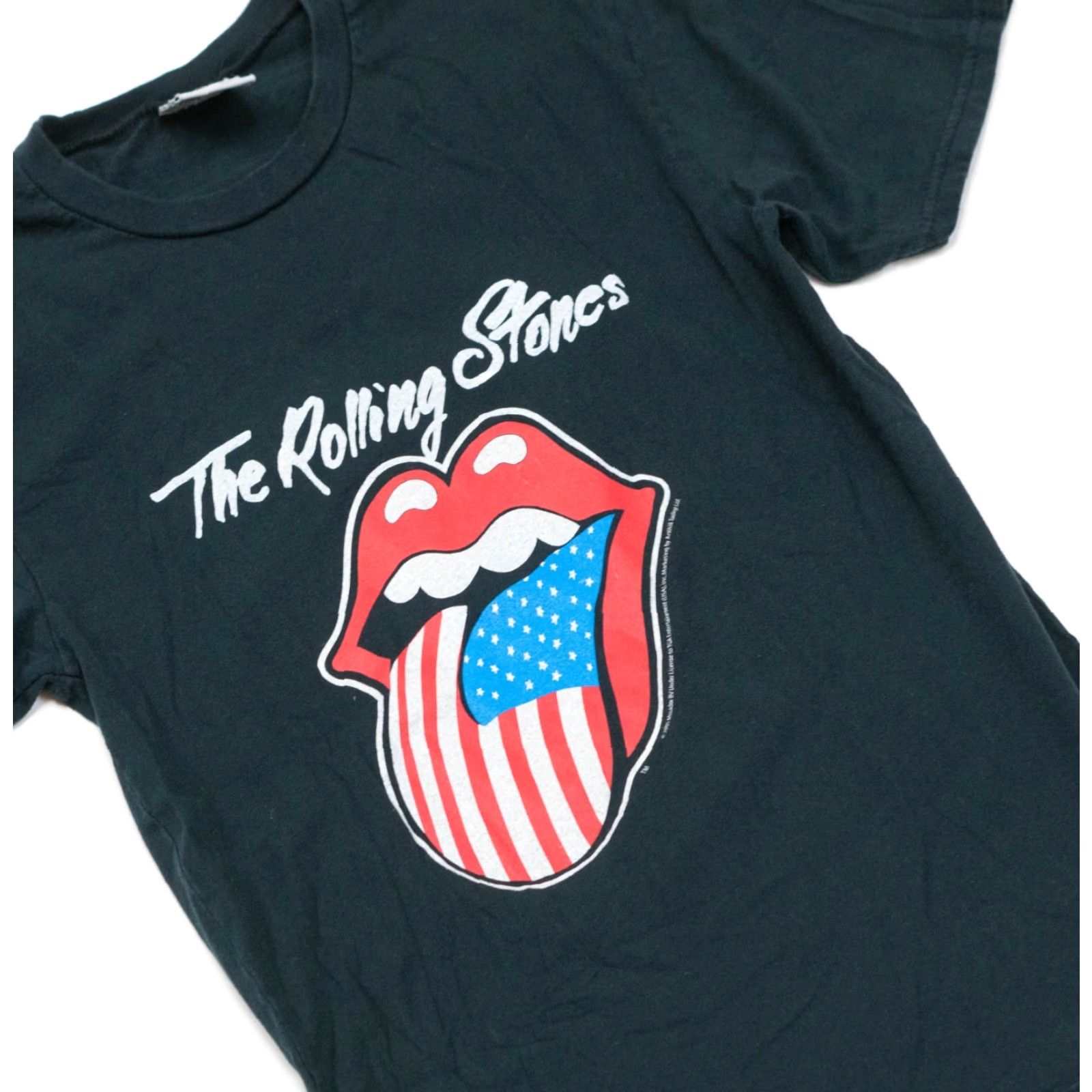 Vintage The Rolling Stones Merch Shirt S Black Union Jack North American Tour 1981 Mens Shirt Graphic Tee 80s Band Music Cotton Blend Union Jack Size US S / EU 44-46 / 1 - 3 Thumbnail