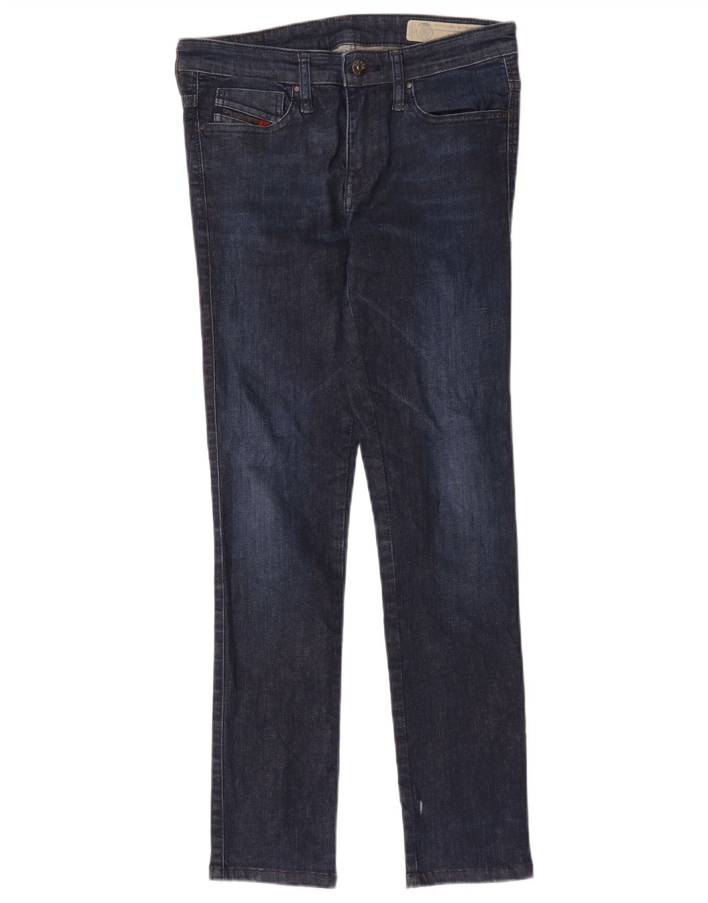 Diesel Womens Skinzee-xp Regular Waist Super Skinny Jeans W28 L28 N Size 42" / US 20 - 1 Thumbnail