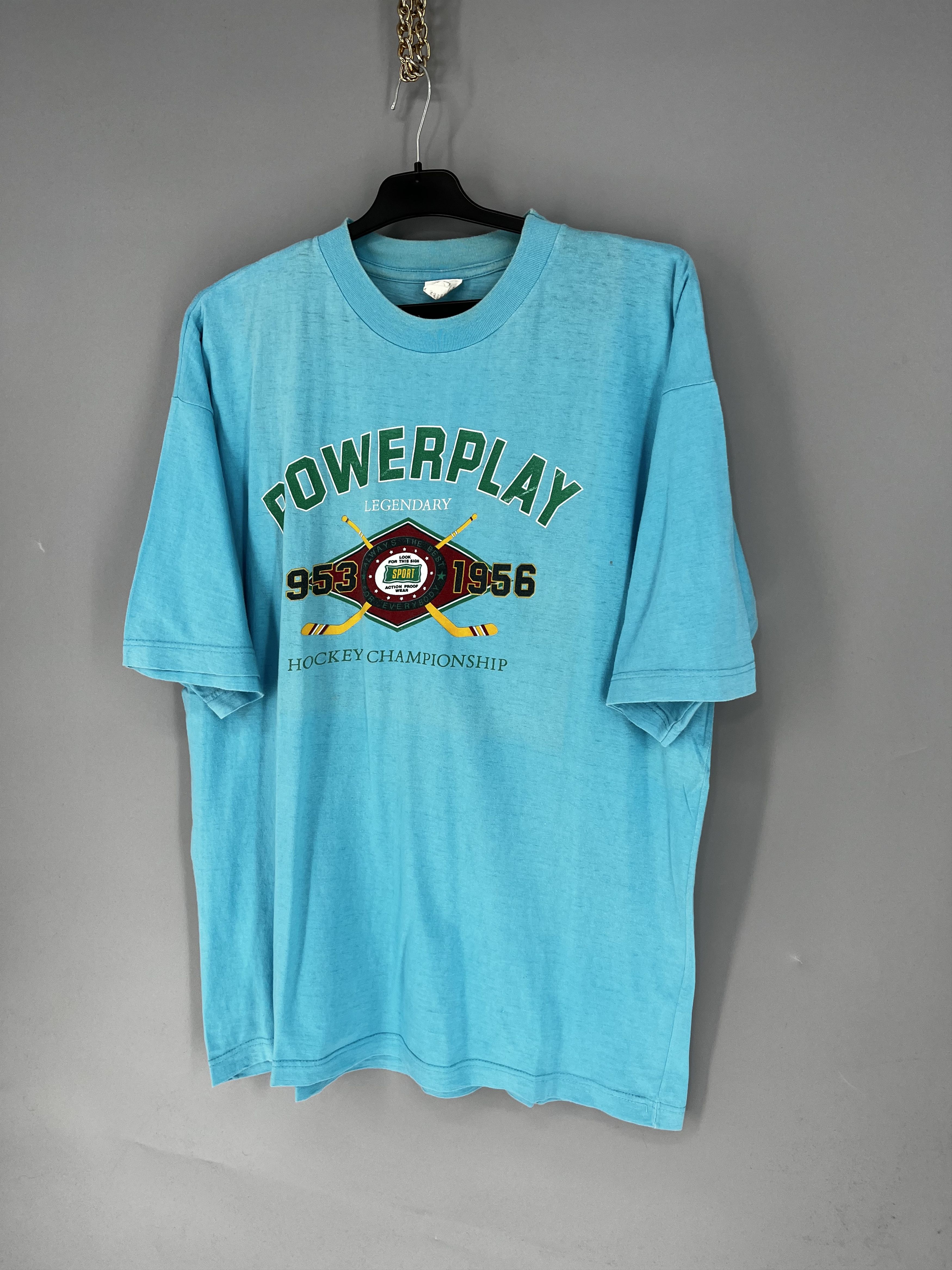 NHL VTG 90s POWERPLAY LEGENDARY 1953 1956 HOCKEY CHAMPIONSHIP Size US XL / EU 56 / 4 - 3 Thumbnail