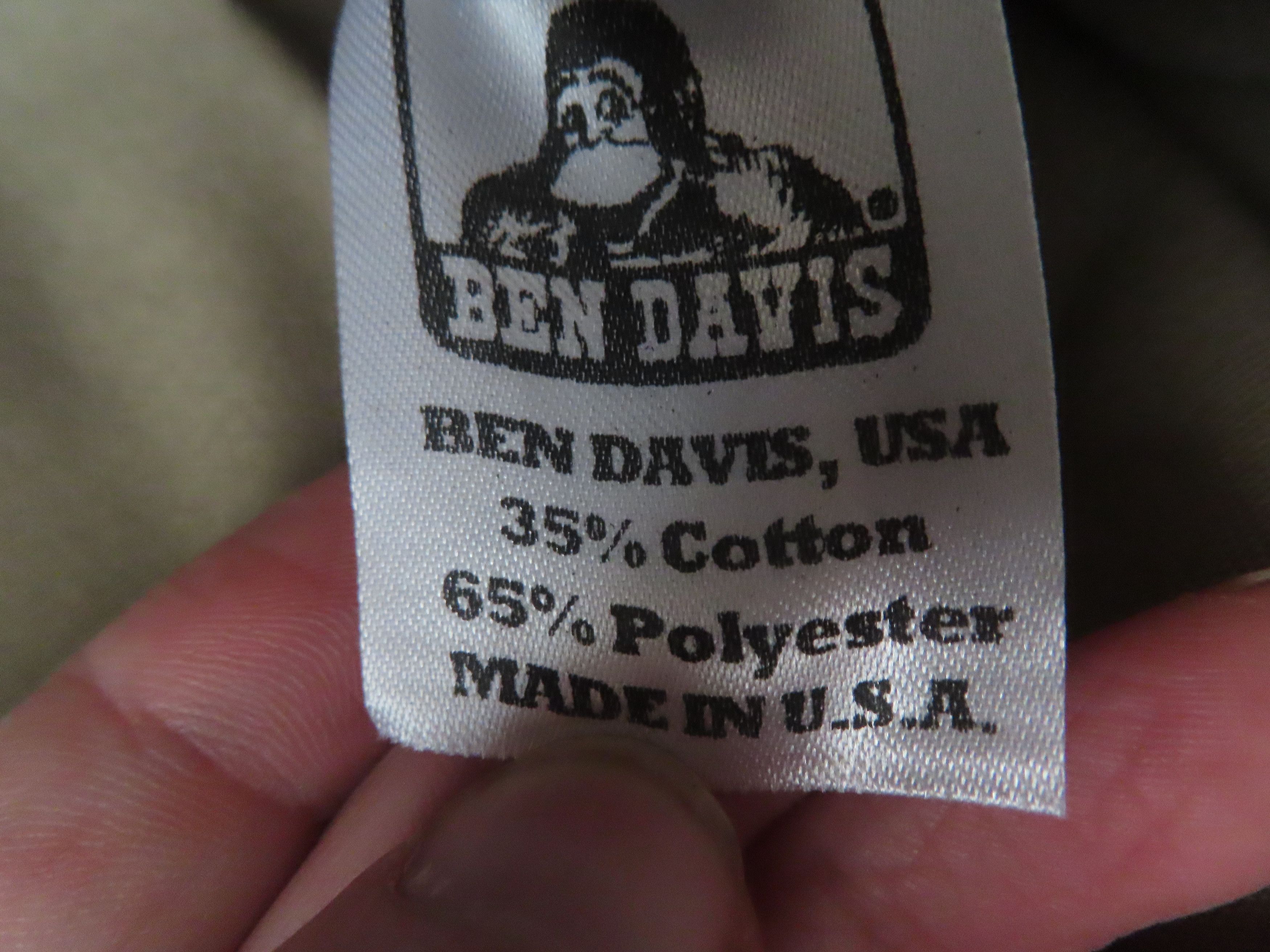 Ben Davis × Vintage Ben Davis Khaki Work Shirt 1/2 Zip Size US M / EU 48-50 / 2 - 5 Thumbnail