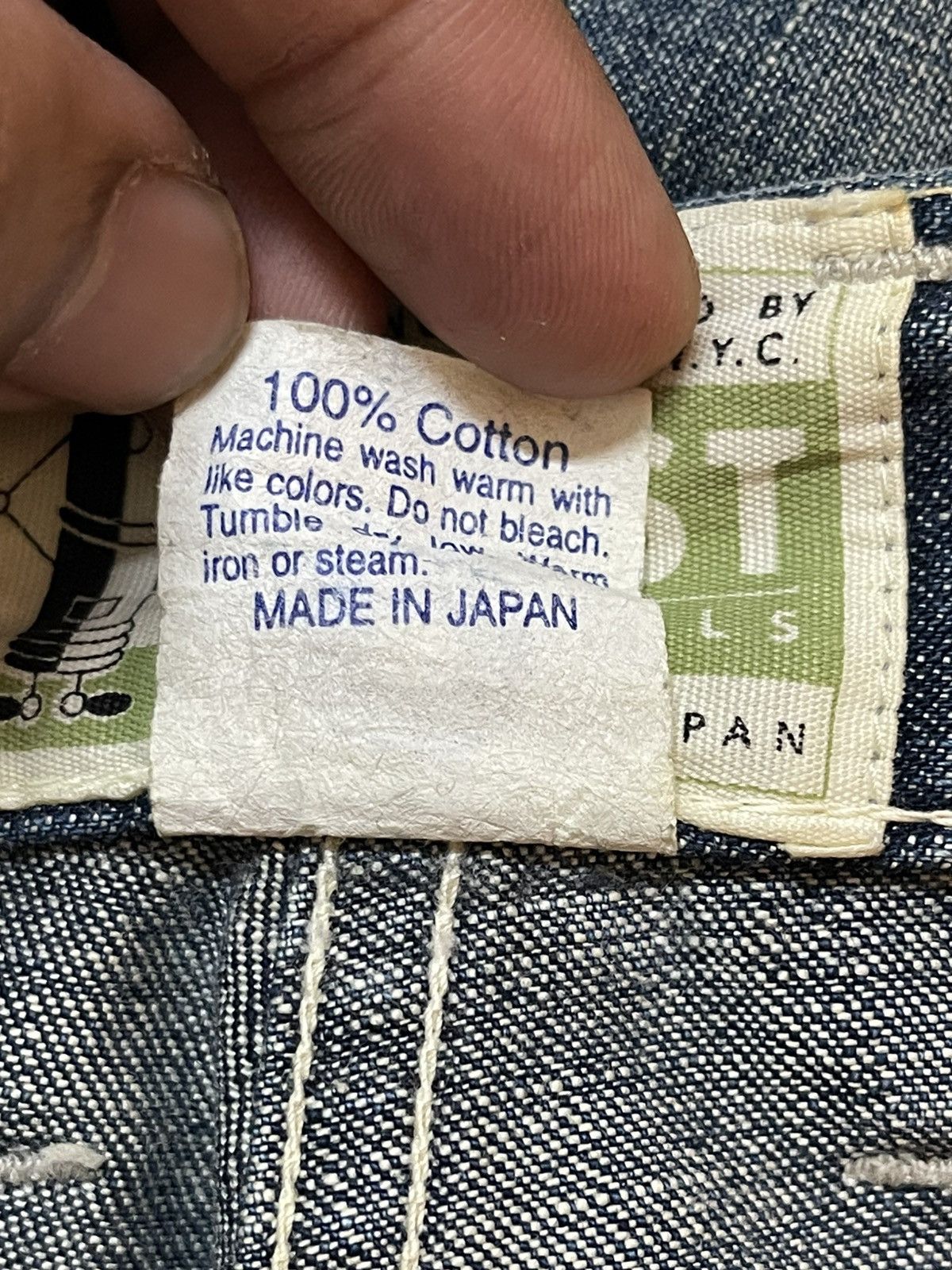 Post Overalls Vintage Japan Post Overall Mud Wash Style Ripped Baggy Jeans Size US 30 / EU 46 - 11 Thumbnail