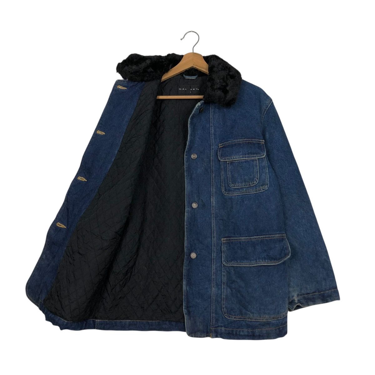 Vintage 🔥VINTAGE CHORE DENIM JACKET GALLERY BLANKET ISSEY MIYAKE Size US S / EU 44-46 / 1 - 13 Thumbnail