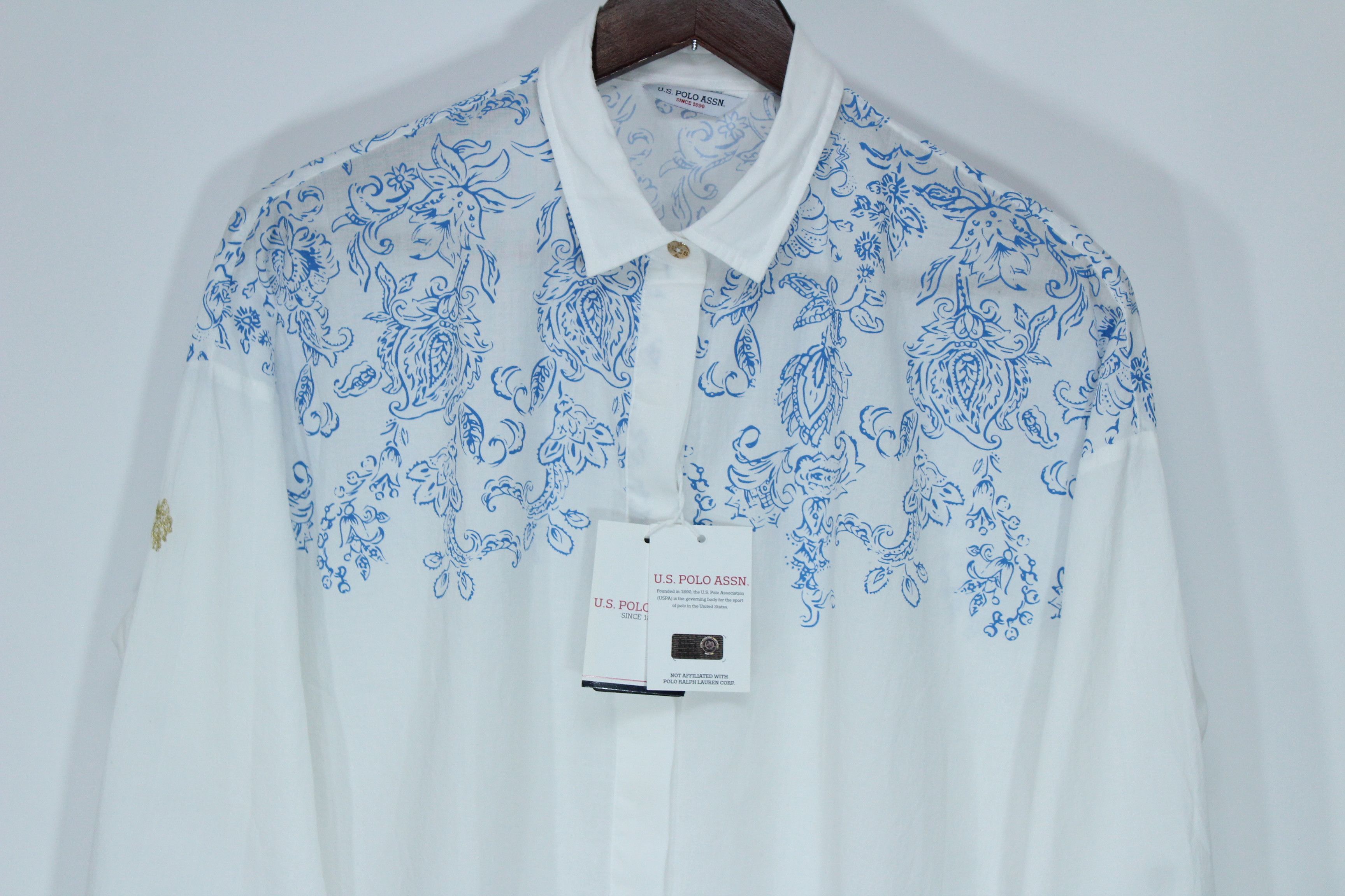 U.S. Polo Assn. US Polo Assn Blouse Size 40 Authentic Hype Size S / US 4 / IT 40 - 5 Thumbnail