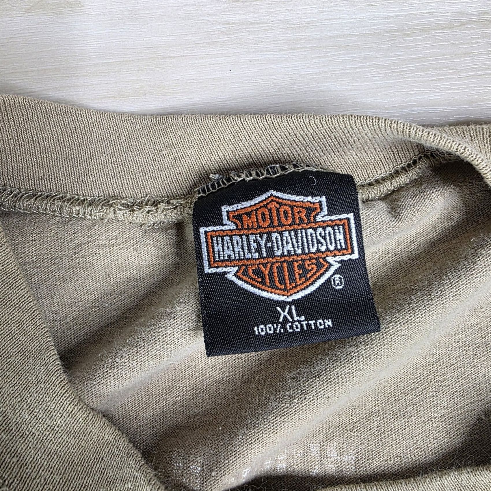 Harley Davidson VINTAGE Harley-Davidson Sturgis Two Tone Shirt Green Brown Double Sided Size L Mens Size US L / EU 52-54 / 3 - 4 Thumbnail