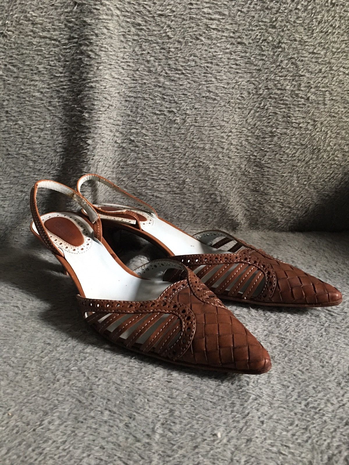 Bottega Veneta Bottega Veneta Brown Leather Kitten Heels EU 38 Size US 8 / IT 38 - 3 Thumbnail