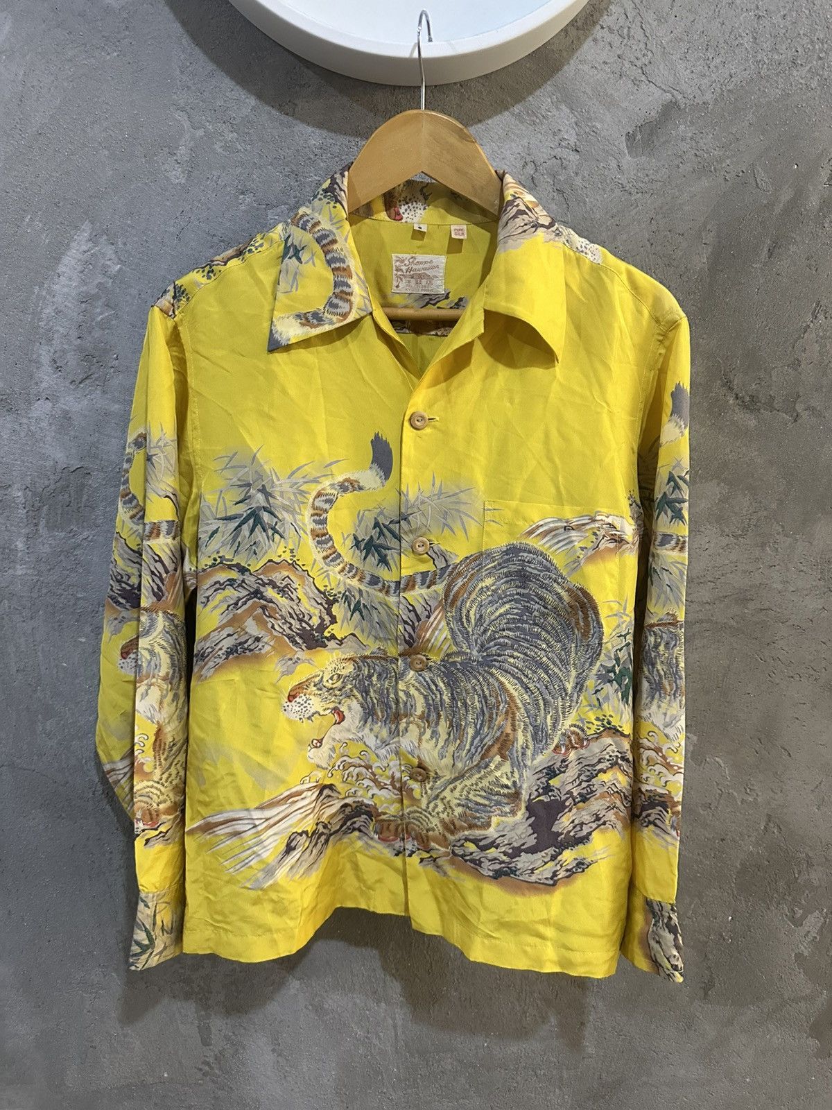 Sun Surf Vintage Sun Surf Toyo Enterprise Pure Silk Tiger L/S Shirt Size US S / EU 44-46 / 1 - 2 Thumbnail