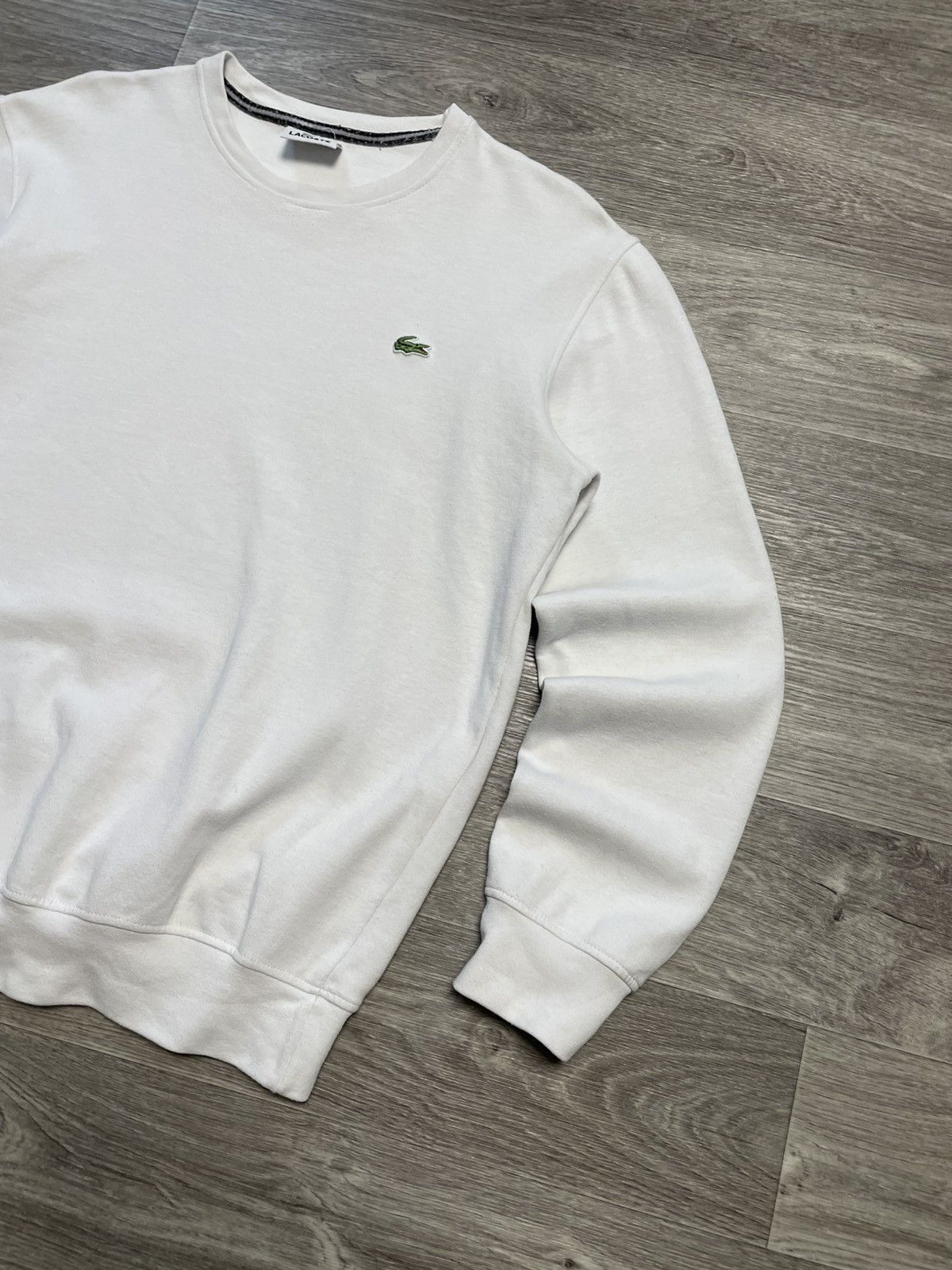 Lacoste Vintage Lacoste White Sweatshirt Crewneck Size US M / EU 48-50 / 2 - 5 Thumbnail