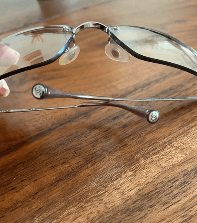 Chanel Chanel Sunglasses 4017-D Rhinestone Logo Rimless Vintage Size ONE SIZE - 3 Thumbnail