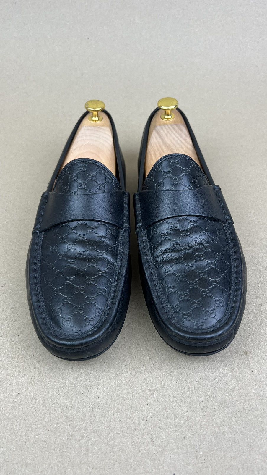 Gucci GUCCI Loafers Leather Moccasins Drivers Shoes GG Monogram Size US 10 / EU 43 - 2 Thumbnail