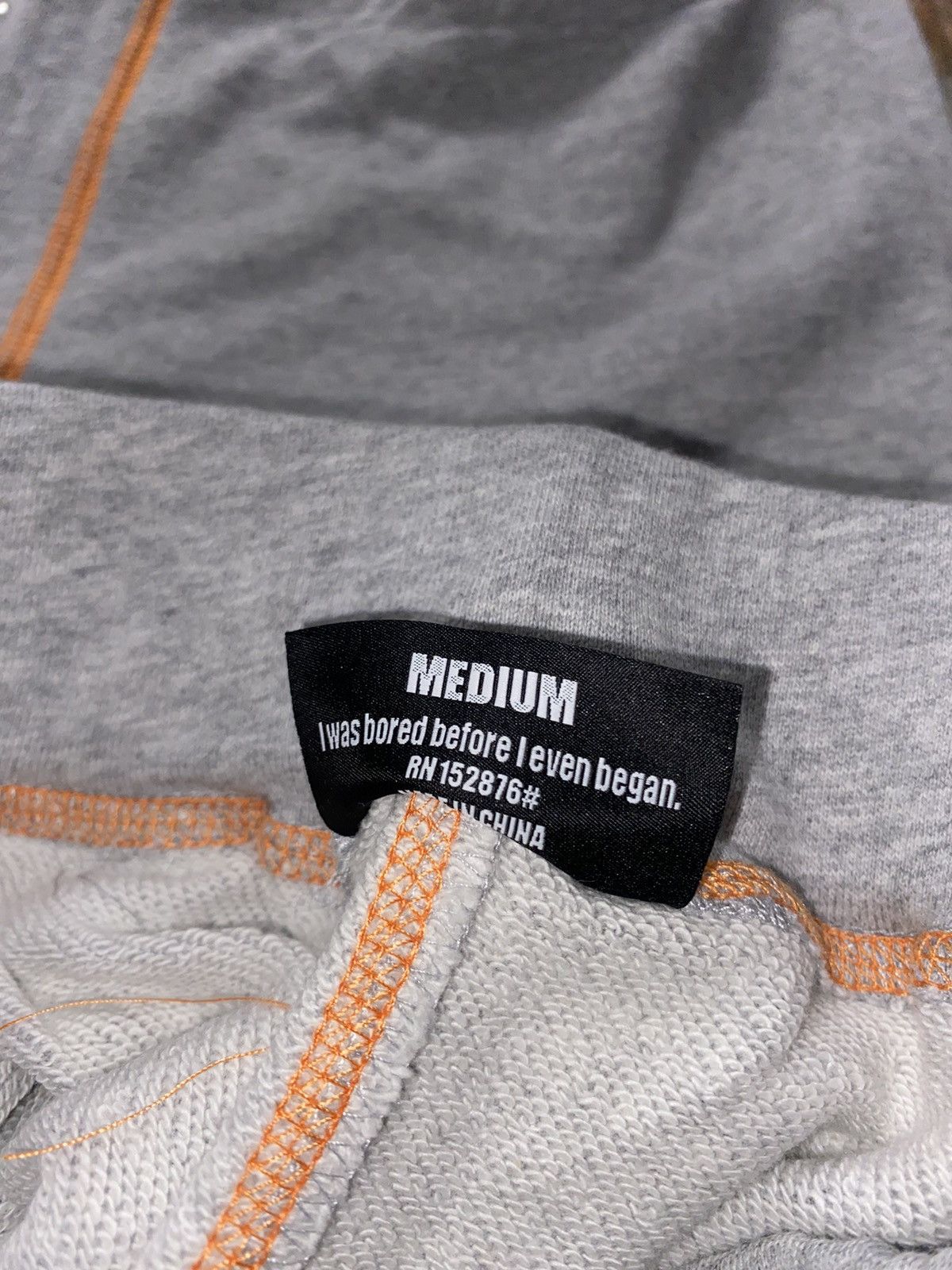 Pleasures Pleasures Grey Orange Outline Sweatpants Size US 31 - 5 Thumbnail