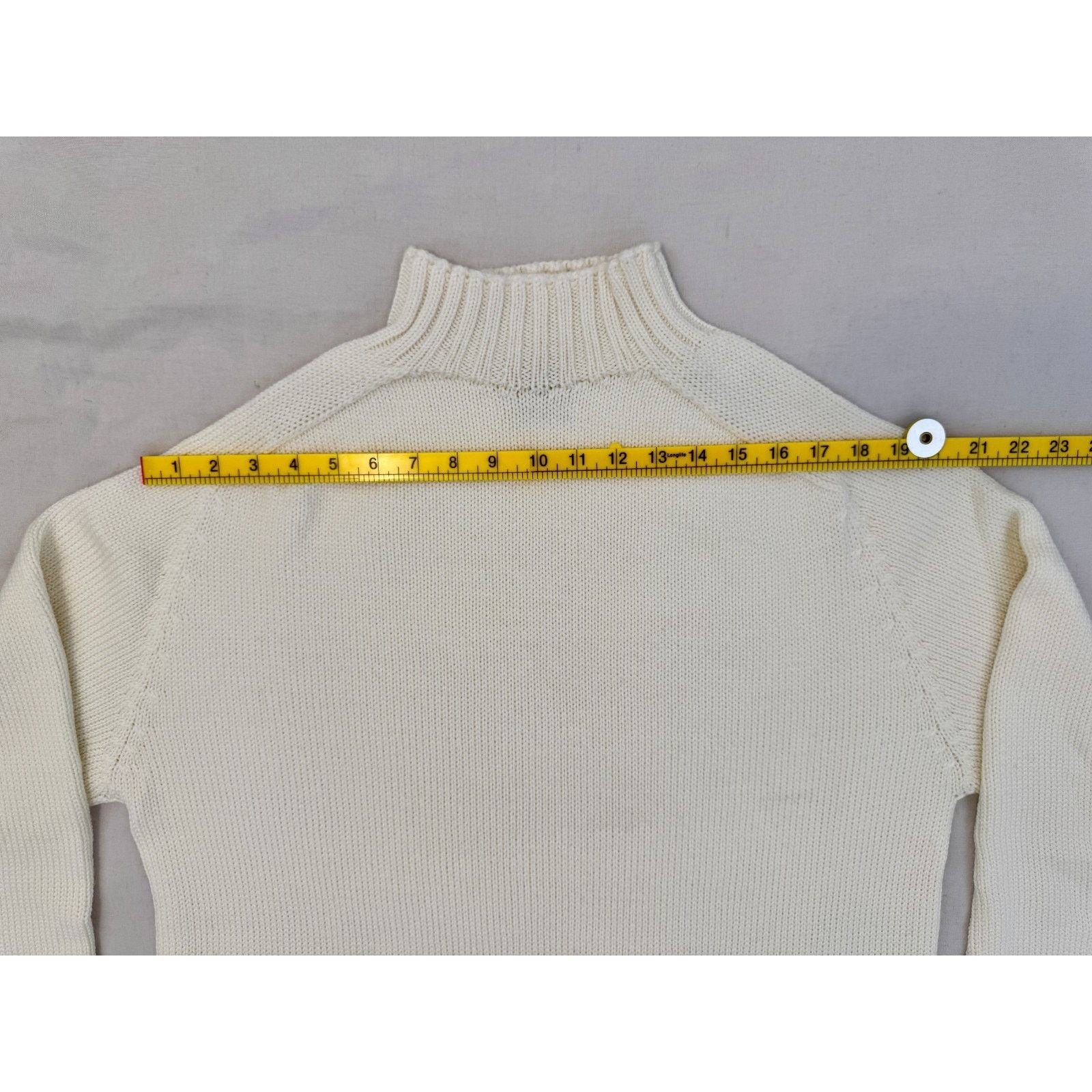 De Bonne Facture De Bonne Facture Countryside Mock Neck Sweater Ivory Size XL Size XL / US 12-14 / IT 48-50 - 5 Thumbnail