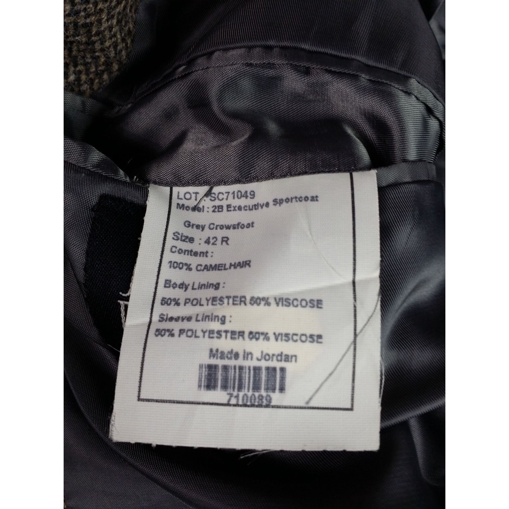 Jos. A. Bank Jos. A. Bank Camel Hair Blazer Men Sz 42R 2 Button Gray Work Size 42R - 6 Thumbnail