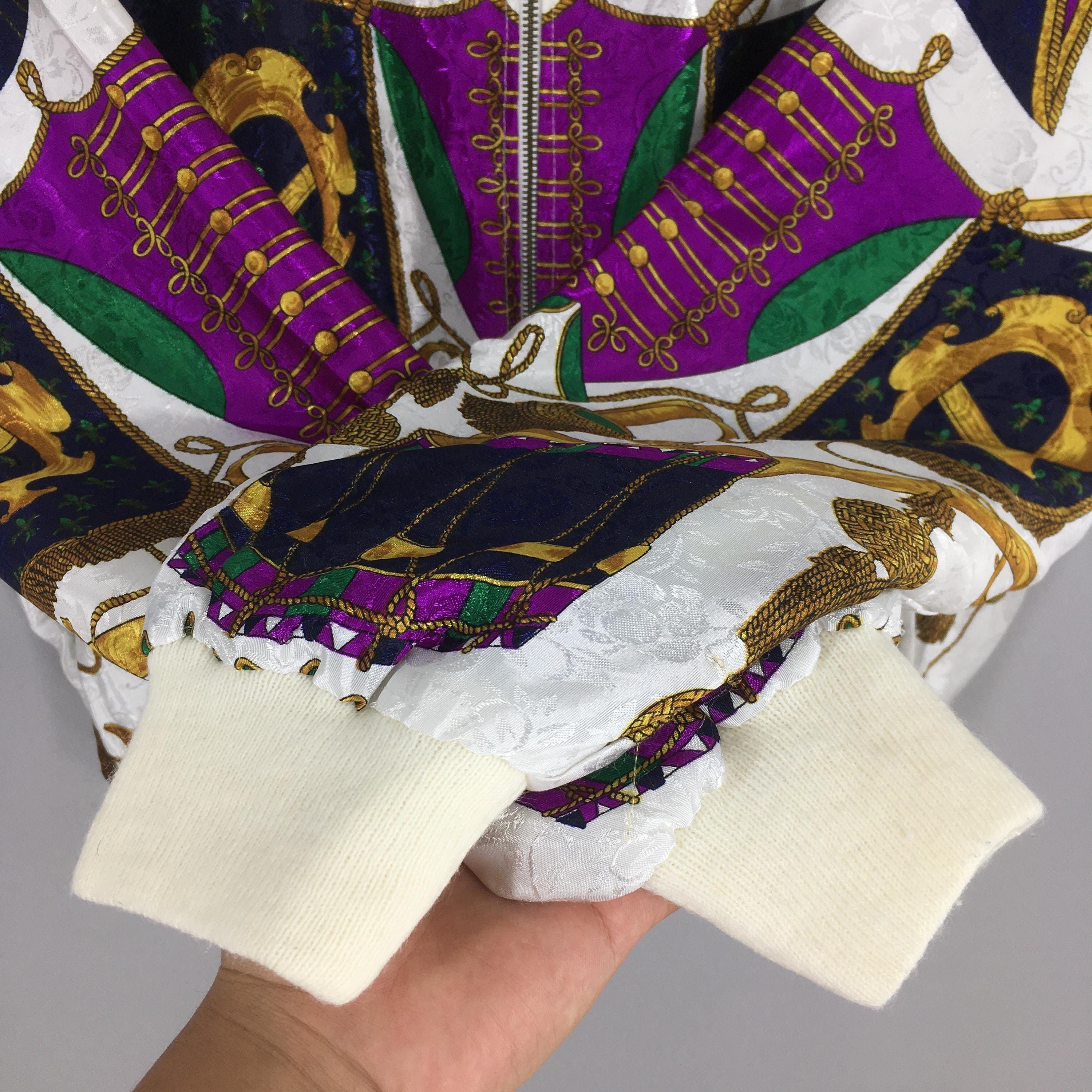 Other Vintage 90's Royalty Baroque Luxury Varsity Jacket XLarge Size US XL / EU 56 / 4 - 4 Thumbnail