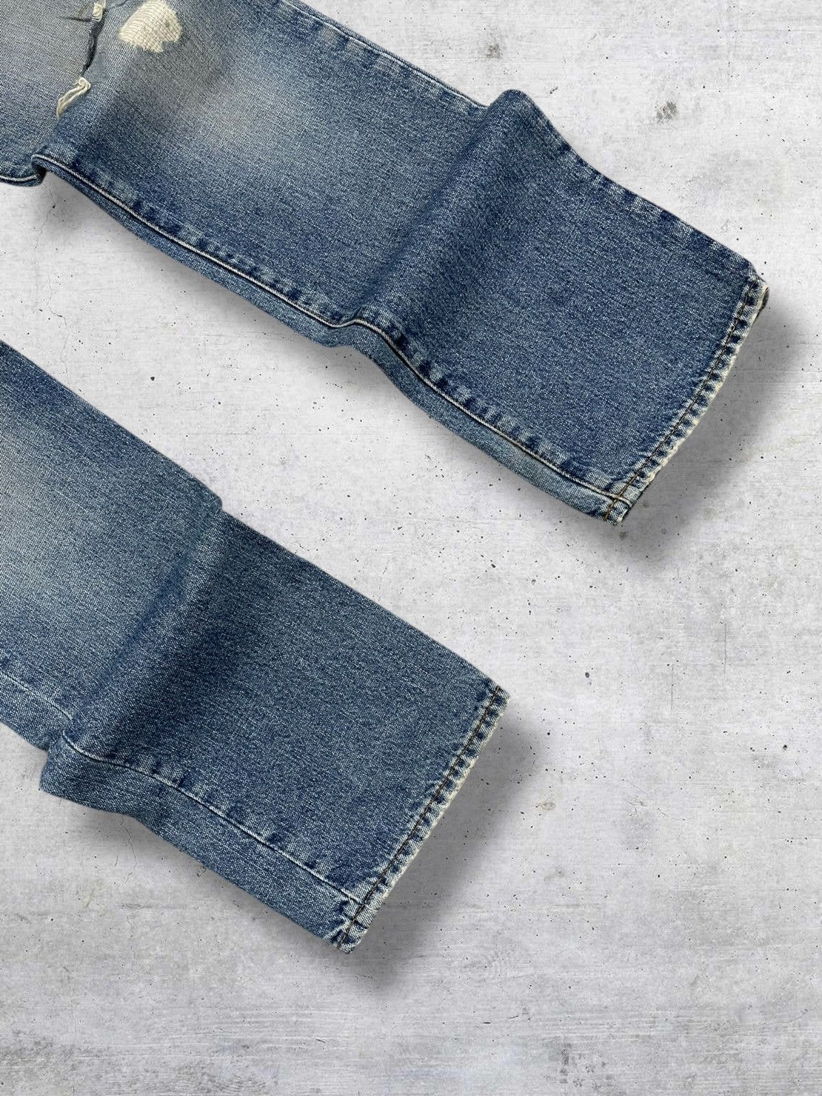 semanticdesign VINTAGE JAPAN IN THE ATTIC SPLASH RIPPED DISTRESSED DENIM Size US 30 / EU 46 - 5 Thumbnail
