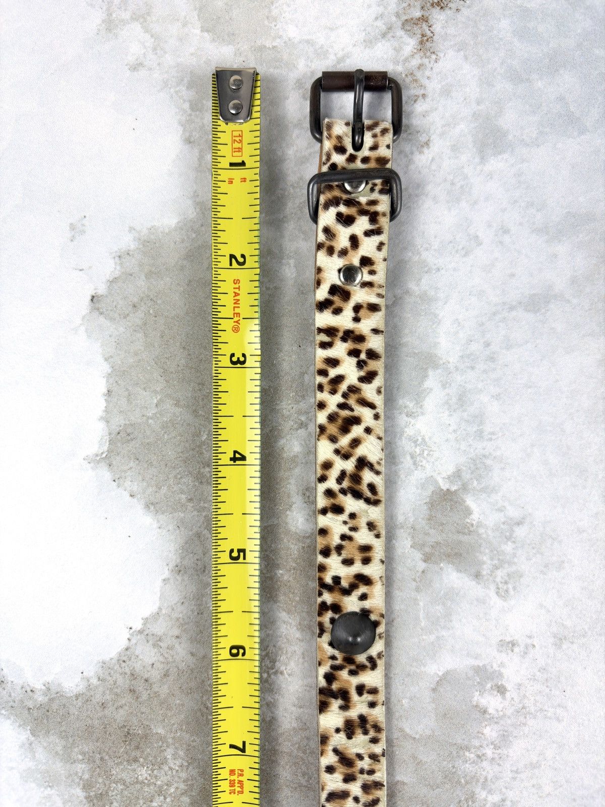 Undercover AW00 Undercover Leopard Cheetah Fur Studded Leather Belt Size ONE SIZE - 6 Thumbnail