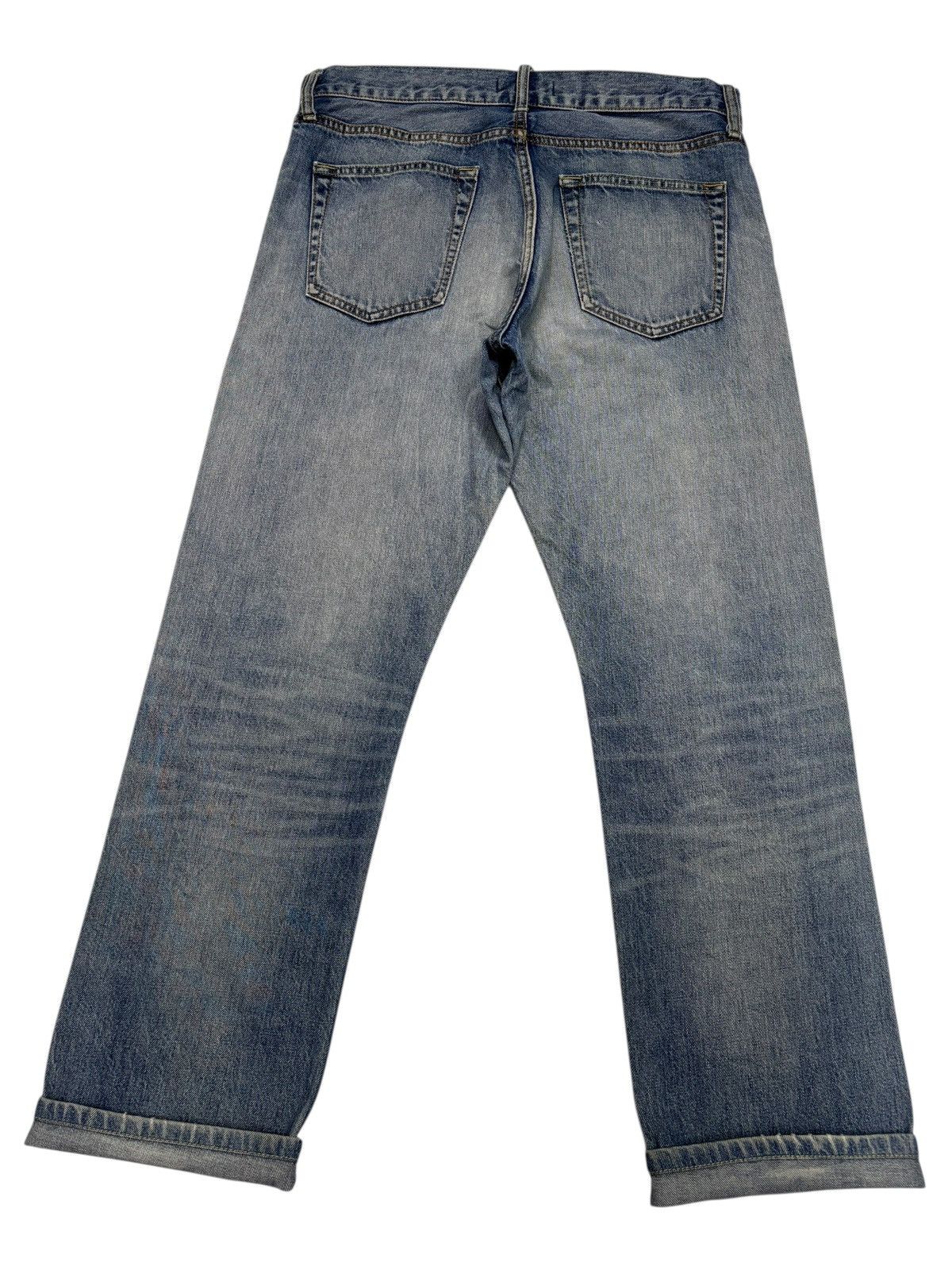 Undercover × Uniqlo Uniqlo Selvedge Japan Blue Wash Distressed Denim Jeans Size US 34 / EU 50 - 2 Thumbnail