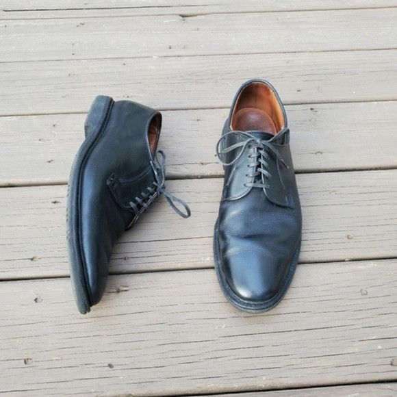 Allen Edmonds × Designer Allen Edmonds Badlands Black Leather Lace-up Oxford Comfort Size US 11.5 / EU 44-45 - 9 Thumbnail