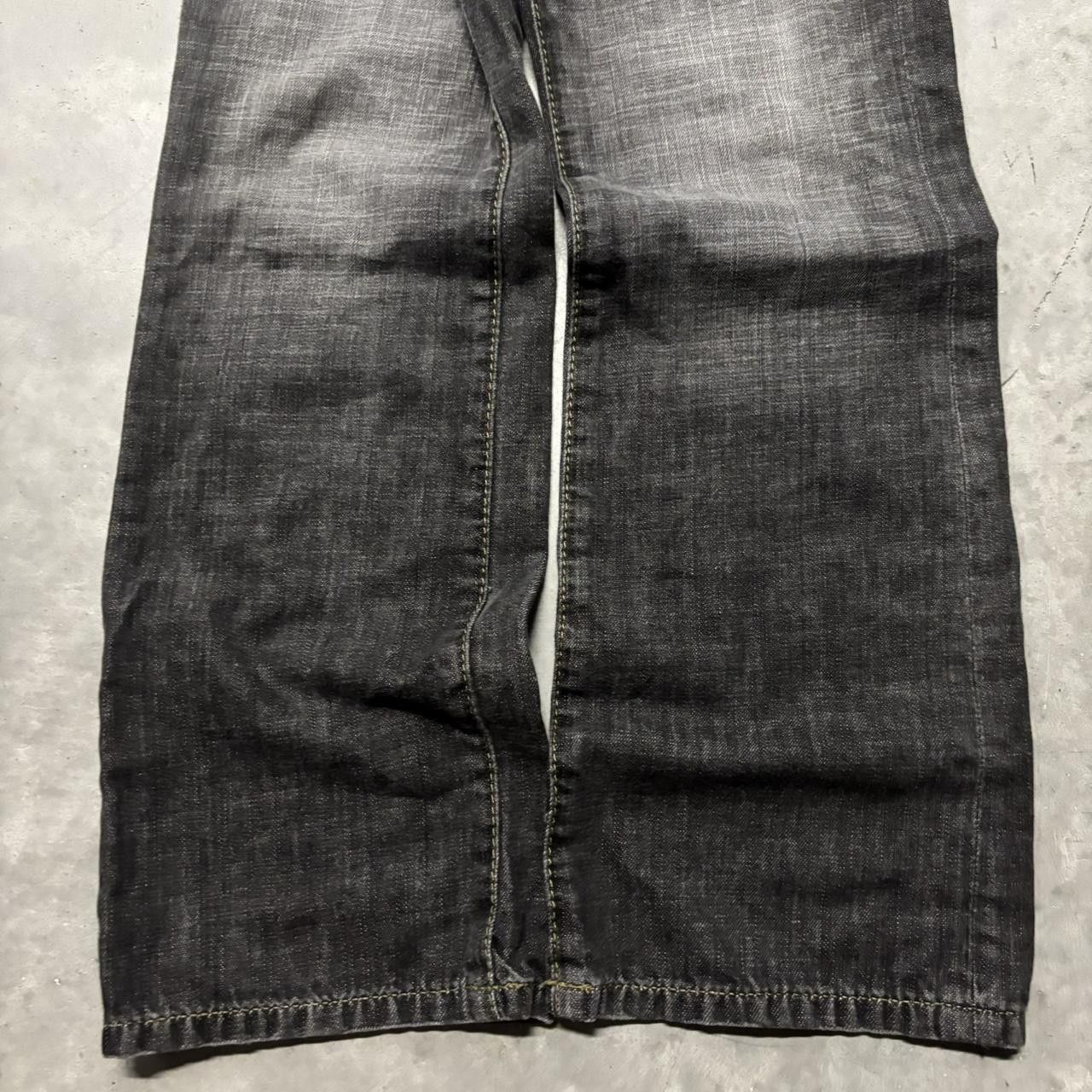 Japanese Brand × Vintage Crazy Vintage Y2K/2000s Grunge Faded Black Mall Goth Denim Jeans! Size US 29 - 6 Thumbnail