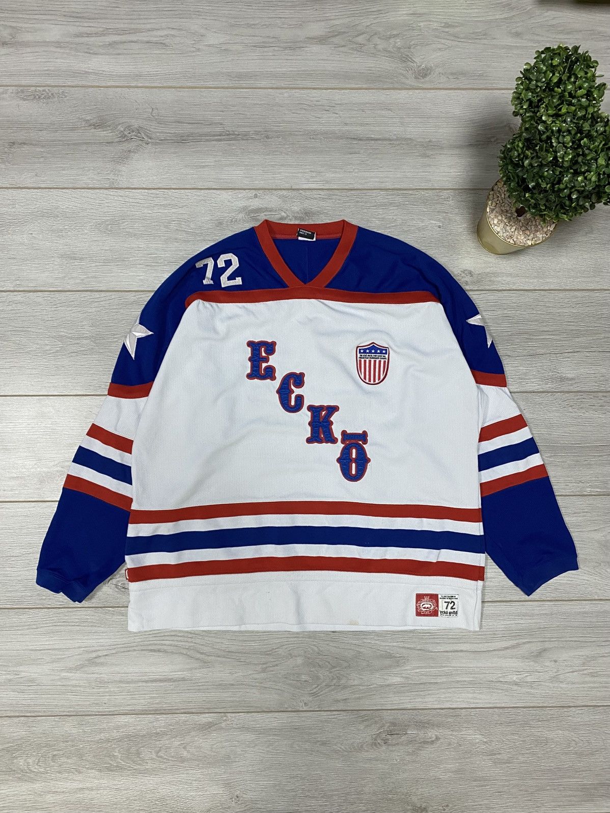 Ecko Unltd. Vintage Ecko Unltd. Seven Deuce Frozen Four Sponsered Jersey Size US L / EU 52-54 / 3 - 1 Thumbnail