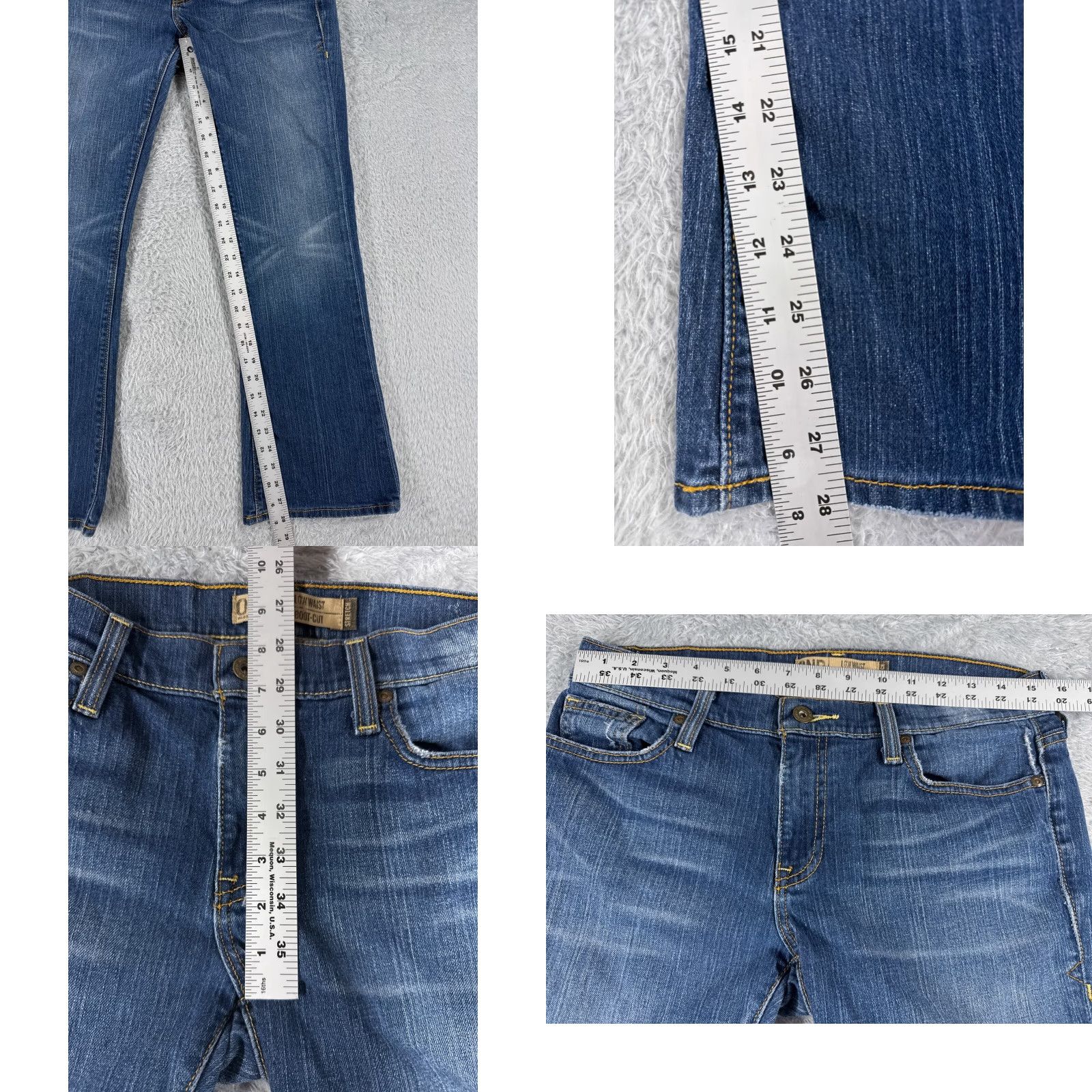 Old Navy VINTAGE Old Navy Women's Jeans Pants 8 Blue Denim Bootcut Low Rise 30x28 Cotton Size 30" / US 8 / IT 44 - 8 Thumbnail