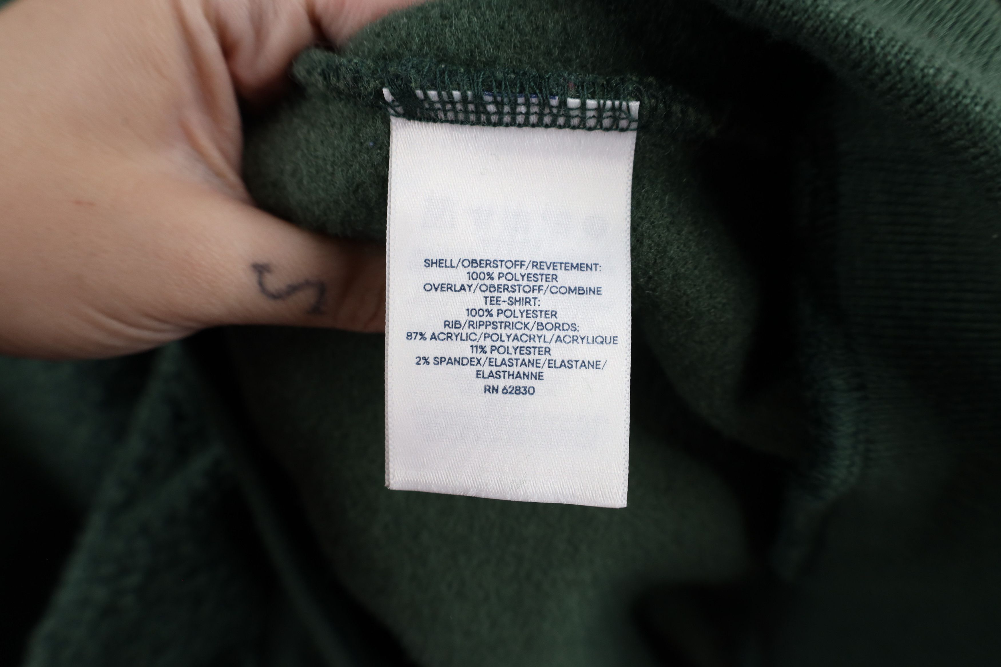 Lands' End × Vintage Vintage Lands End Fleece Elbow Patch Snap Button Sweater Size US M / EU 48-50 / 2 - 11 Thumbnail
