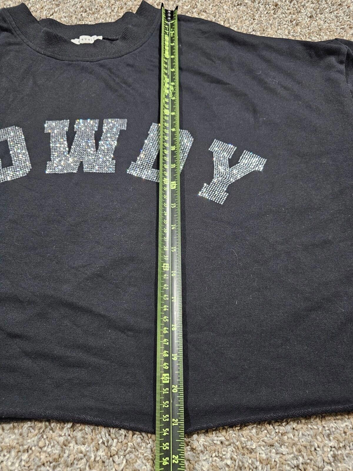 Designer Baevely 1XL Black Glamstone Howdy Cropped Sweatshirt Size XL / US 12-14 / IT 48-50 - 4 Thumbnail