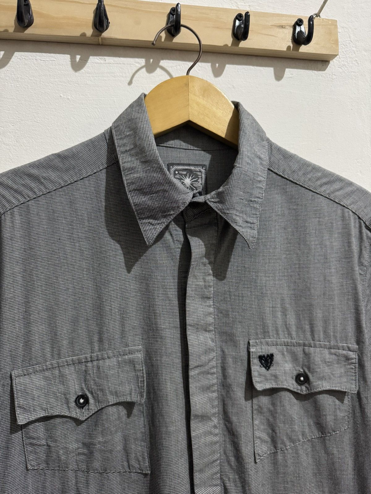 Maison MIHARA YASUHIRO MIHARAYASUHIRO BUCKLE BACK AVANT GARDE SHIRT Size L / US 10 / IT 46 - 2 Thumbnail