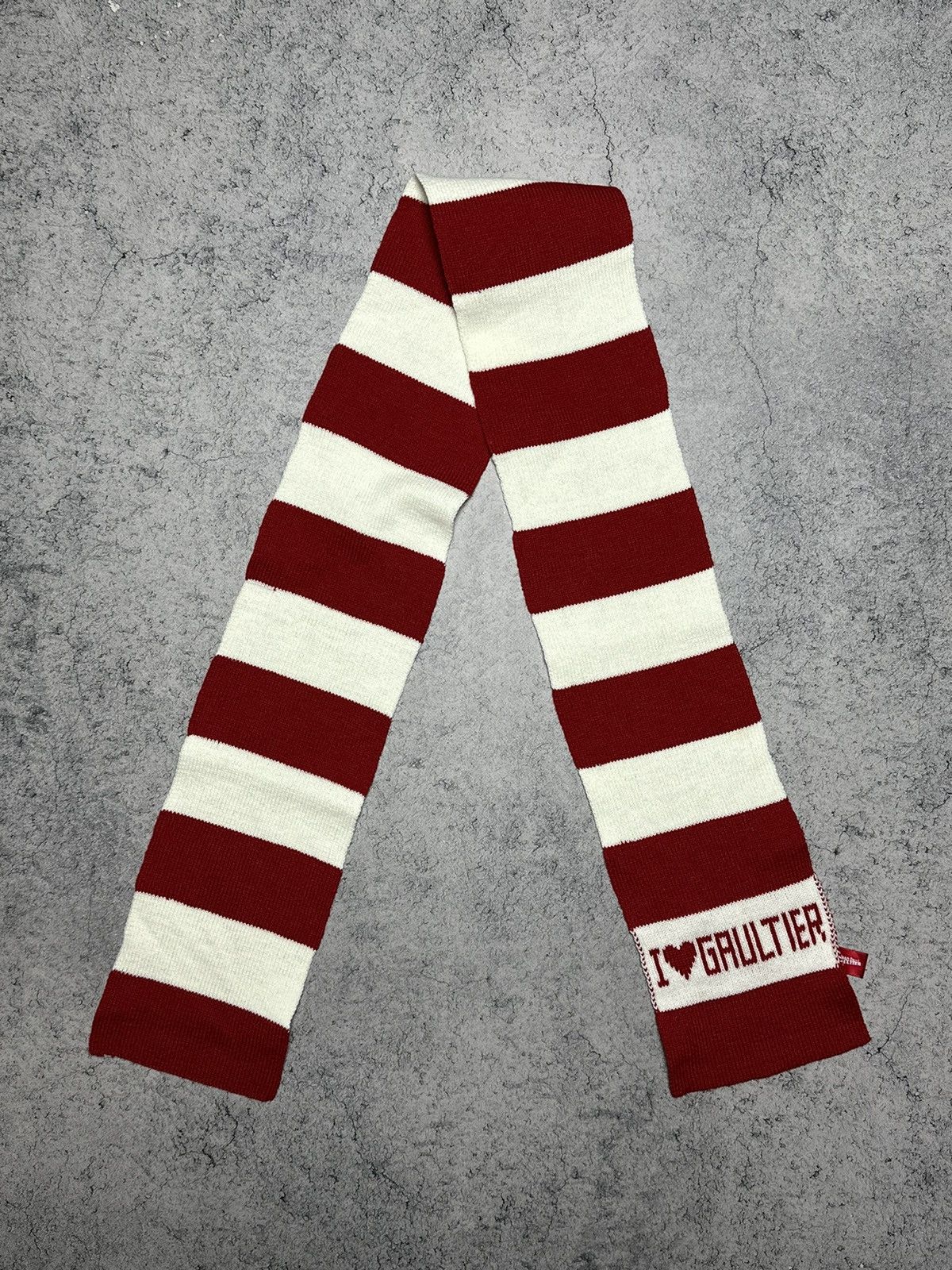 Jean Paul Gaultier ❤️‍🔥Jean Paul Gaultier JPG Striped Scarf Unisex Size ONE SIZE - 3 Thumbnail