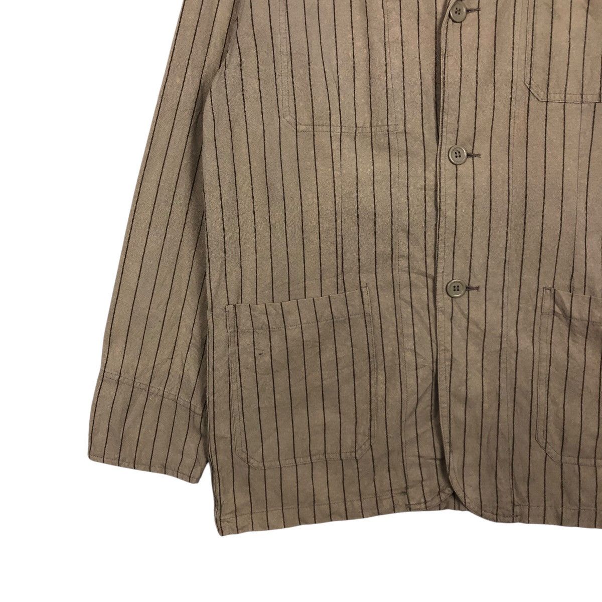 Japanese Brand Vtg Hickory Chore Jacket Striped Hillcrop Club Issey Miyake Size US L / EU 52-54 / 3 - 5 Thumbnail