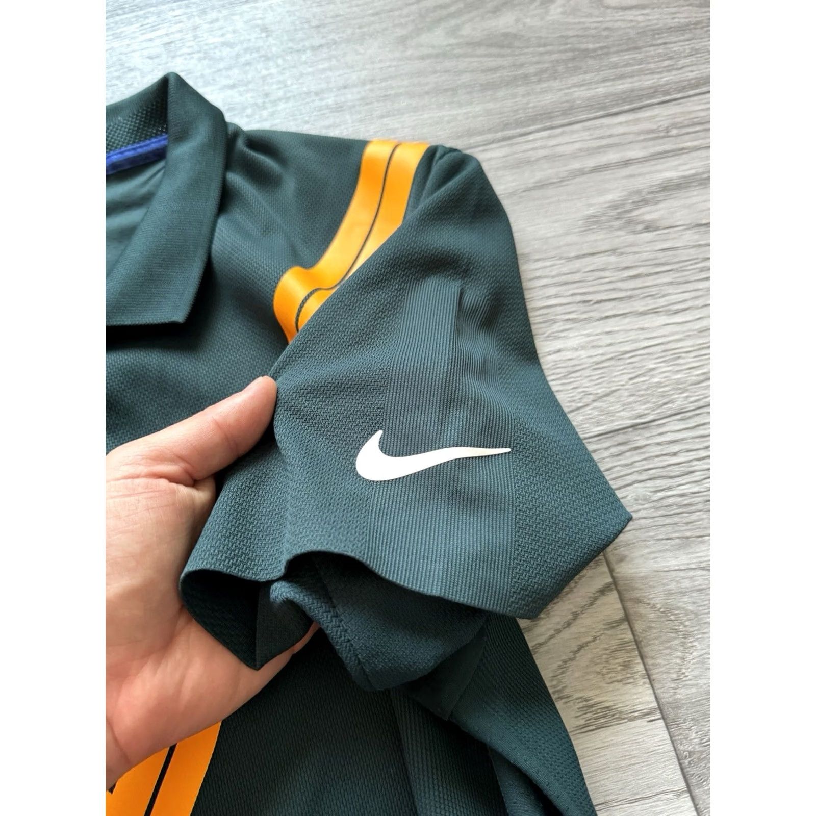 Nike Nike Court RF Advantage Tennis Polo Shirt Mens Medium Midnight Spruce Green Size US M / EU 48-50 / 2 - 6 Thumbnail